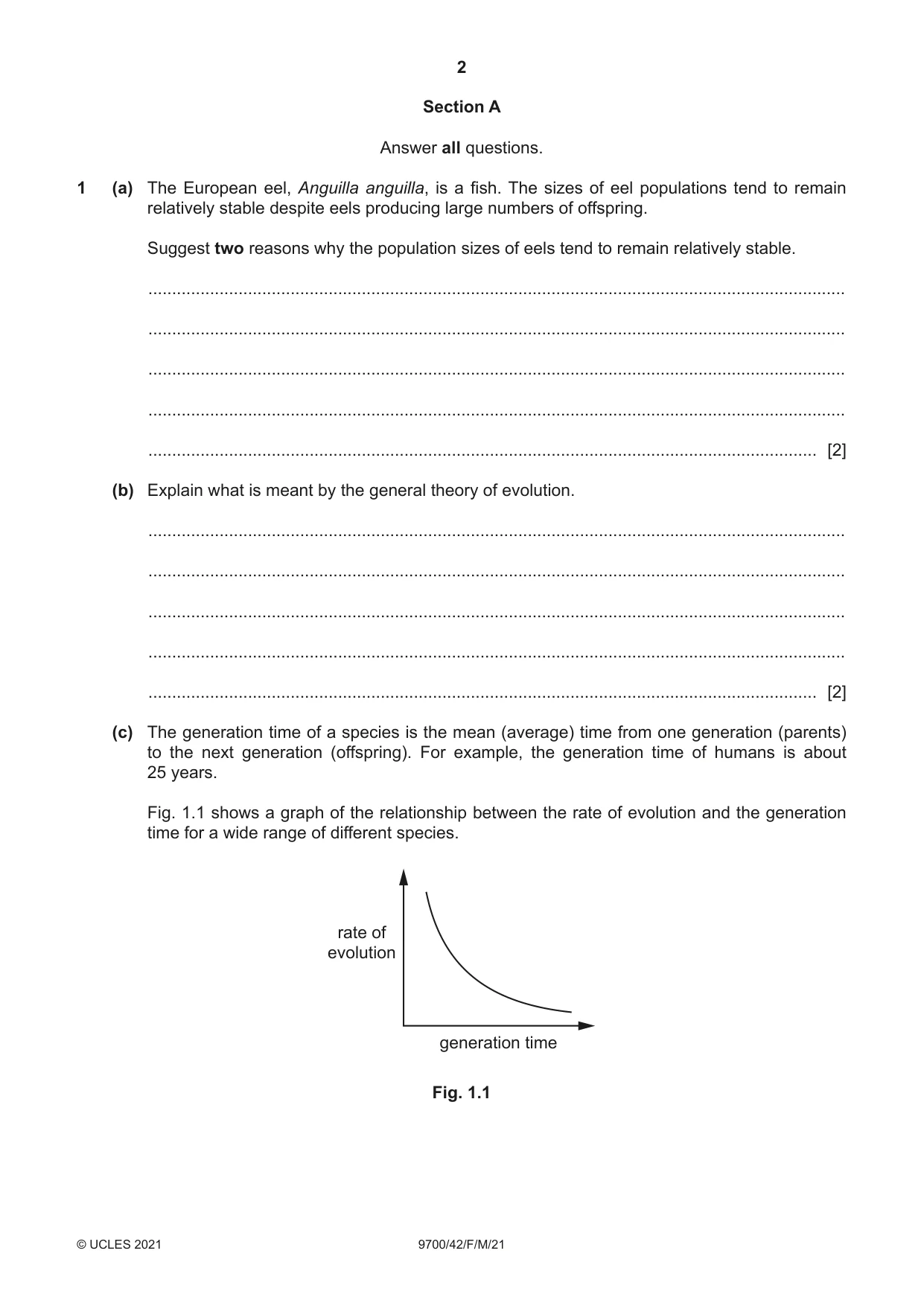 Cambridge A Level Biology 9700 2021 Feb/March Paper 4 · Variant 2 question paper, page 2 of 28