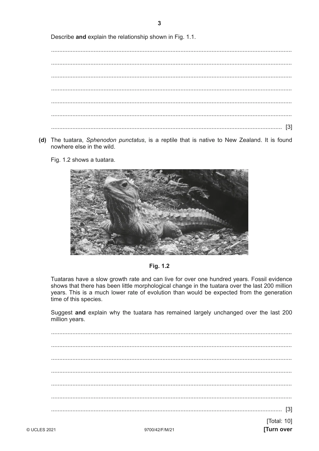 Cambridge A Level Biology 9700 2021 Feb/March Paper 4 · Variant 2 question paper, page 3 of 28