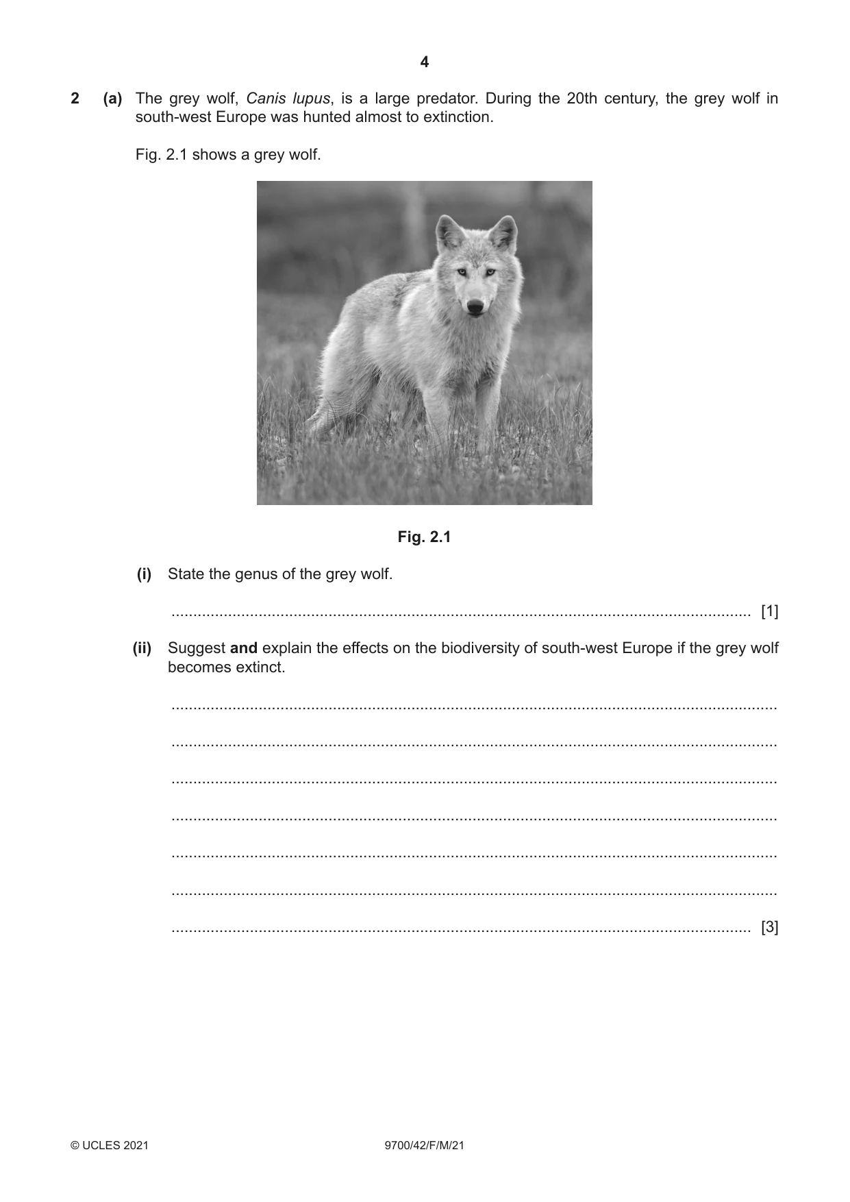 Cambridge A Level Biology 9700 2021 Feb/March Paper 4 · Variant 2 question paper, page 4 of 28