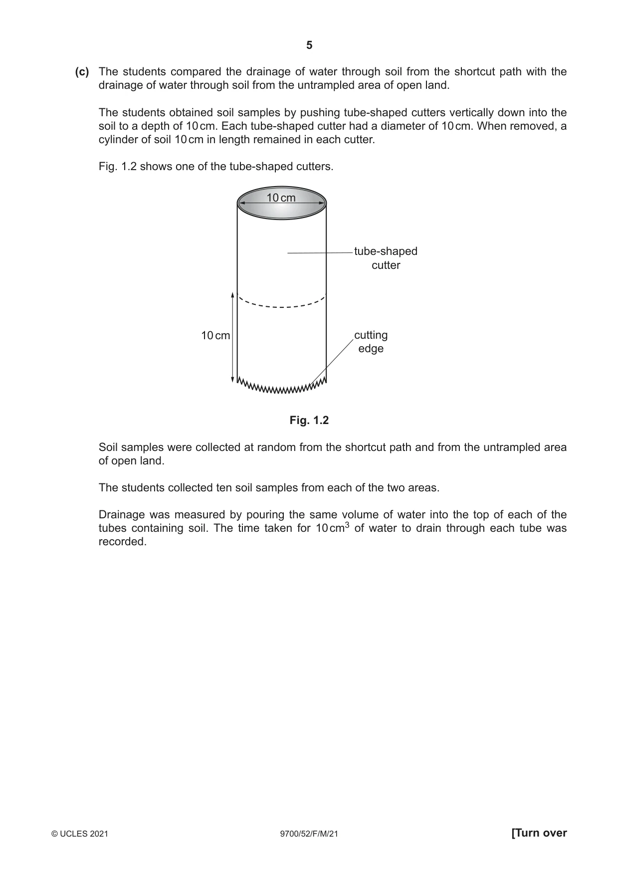 Cambridge A Level Biology 9700 2021 Feb/March Paper 5 · Variant 2 question paper, page 5 of 12