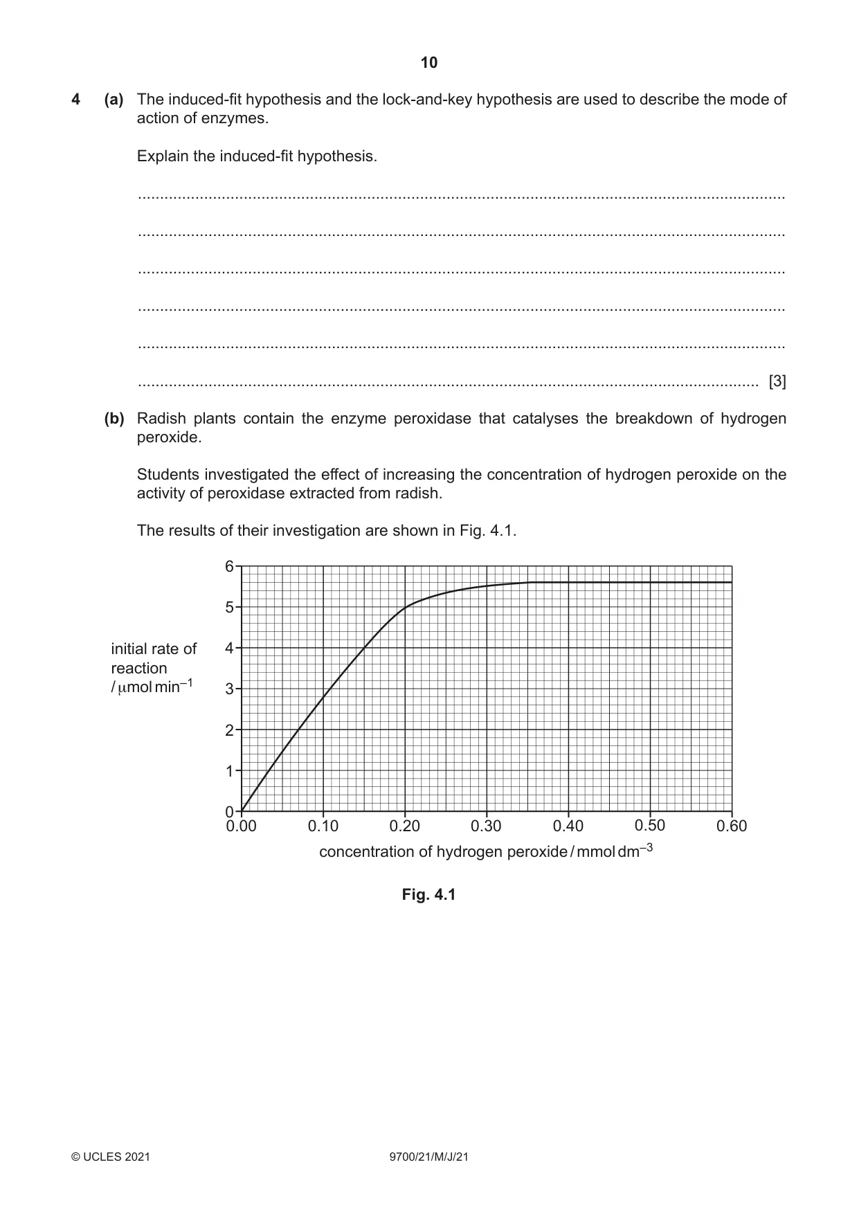 Cambridge A Level Biology 9700 2021 May/June Paper 2 · Variant 1 question paper, page 10 of 16