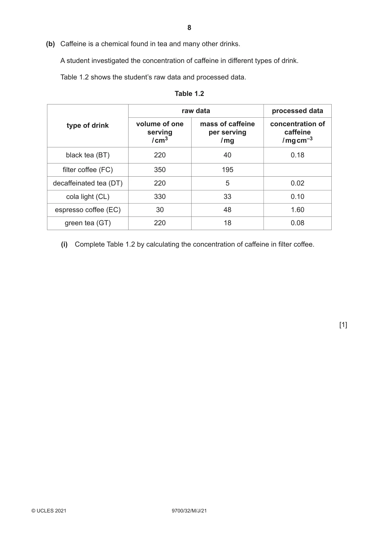 Cambridge A Level Biology 9700 2021 May/June Paper 3 · Variant 2 question paper, page 8 of 16