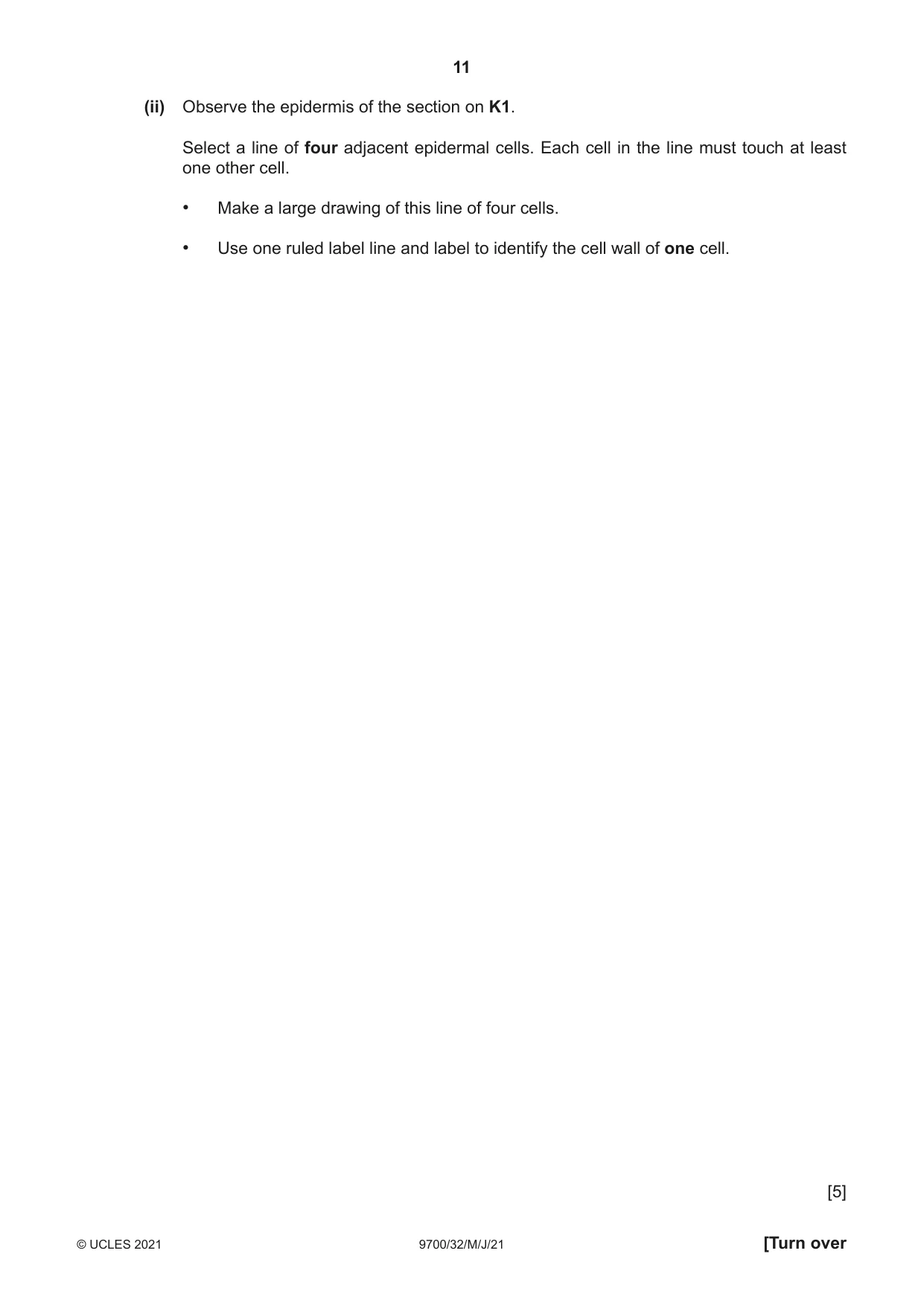Cambridge A Level Biology 9700 2021 May/June Paper 3 · Variant 2 question paper, page 11 of 16