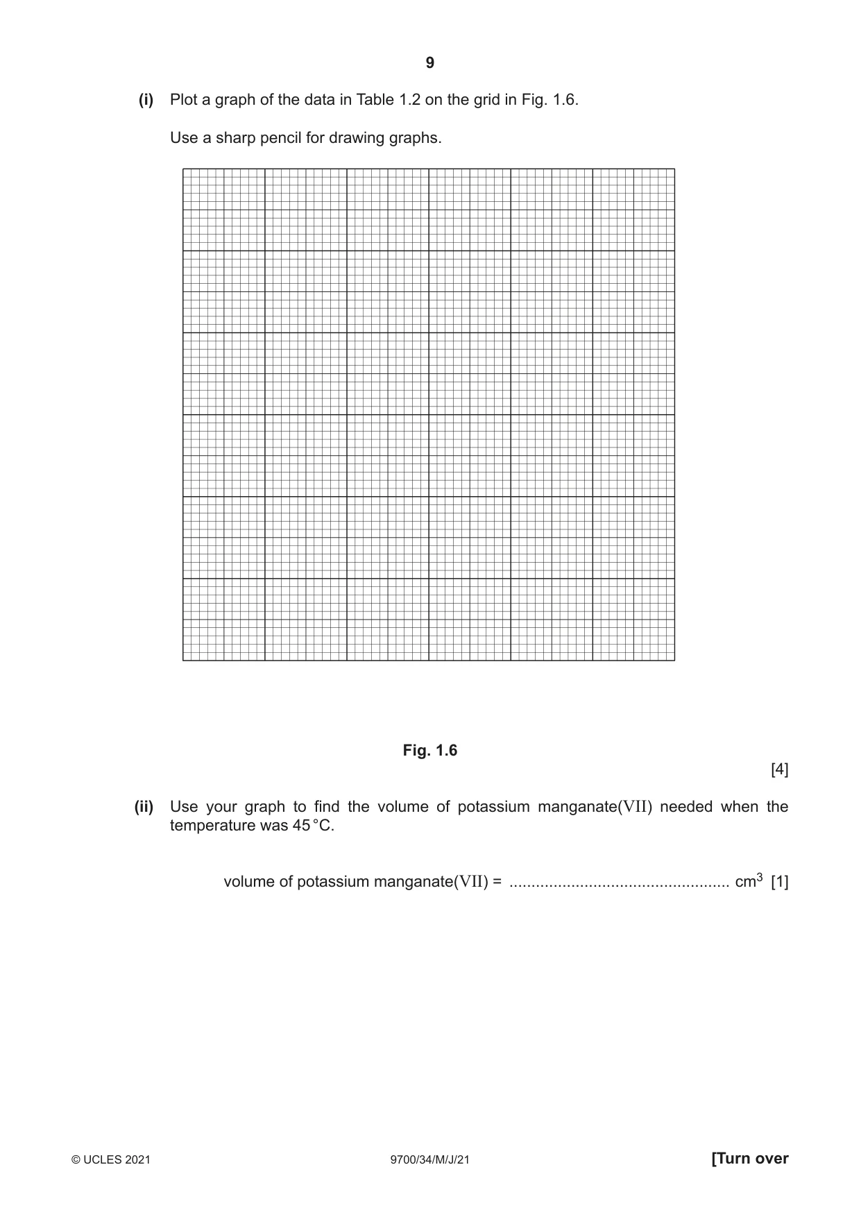Cambridge A Level Biology 9700 2021 May/June Paper 3 · Variant 4 question paper, page 9 of 16