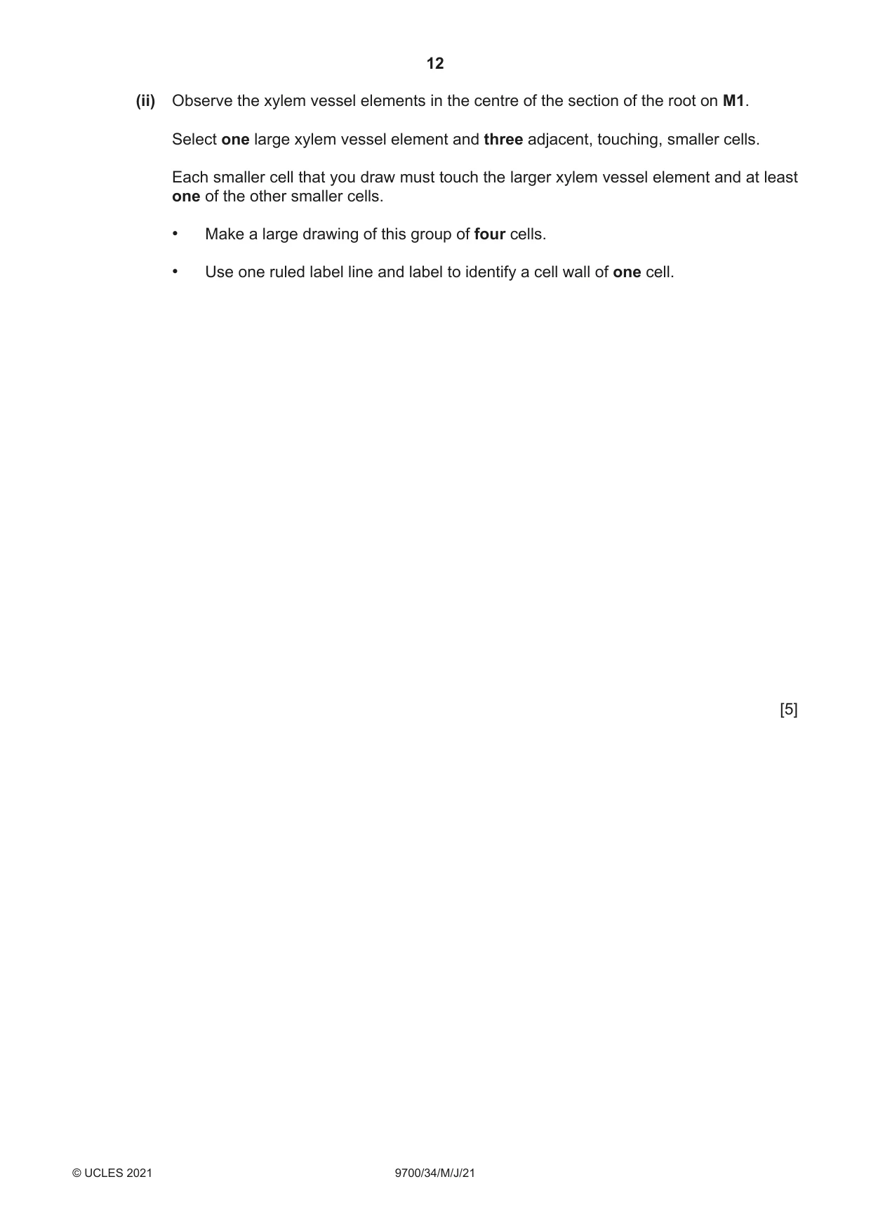 Cambridge A Level Biology 9700 2021 May/June Paper 3 · Variant 4 question paper, page 12 of 16