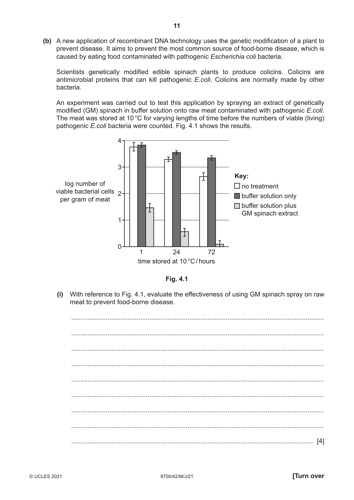 Cambridge A Level Biology 9700 2021 May/June Paper 4 · Variant 2 question paper, page 11 of 24