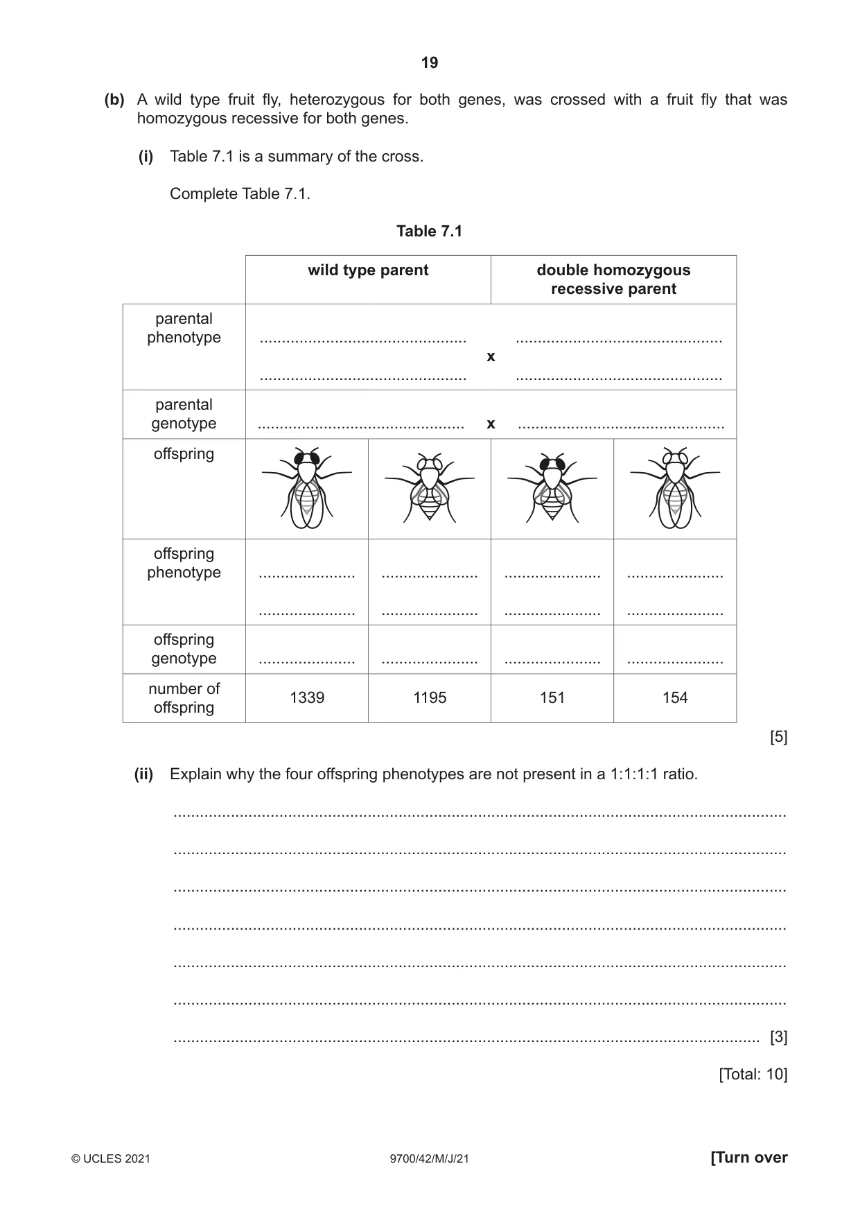 Cambridge A Level Biology 9700 2021 May/June Paper 4 · Variant 2 question paper, page 19 of 24