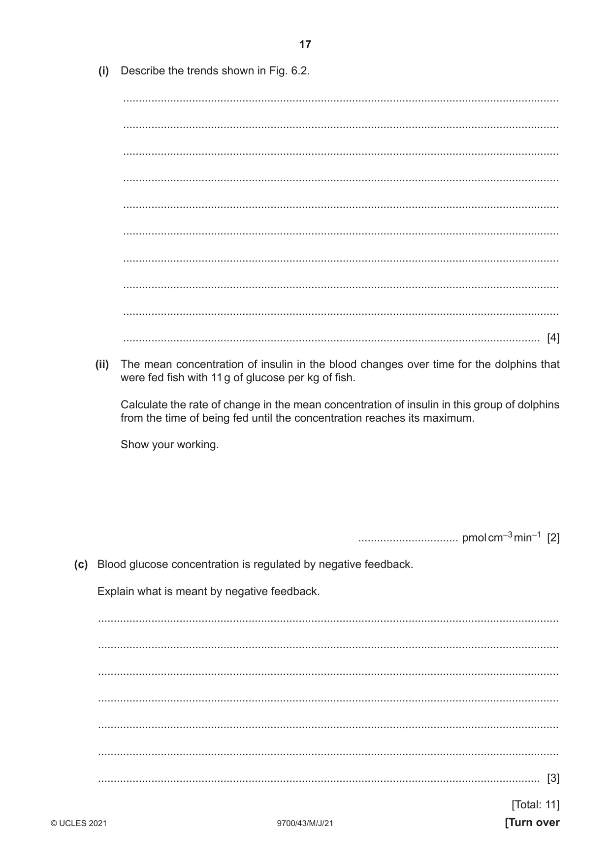 Cambridge A Level Biology 9700 2021 May/June Paper 4 · Variant 3 question paper, page 17 of 24