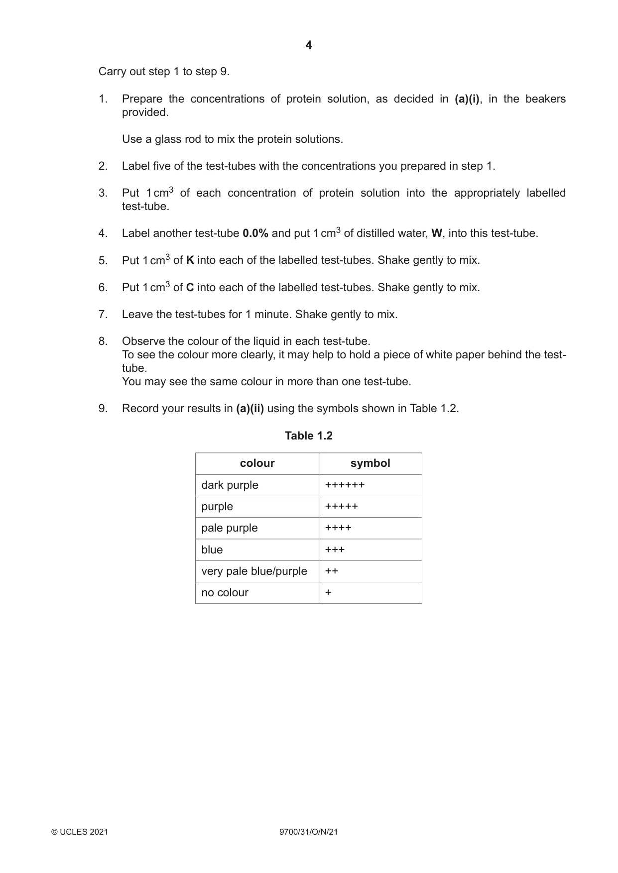 Cambridge A Level Biology 9700 2021 Oct/Nov Paper 3 · Variant 1 question paper, page 4 of 16