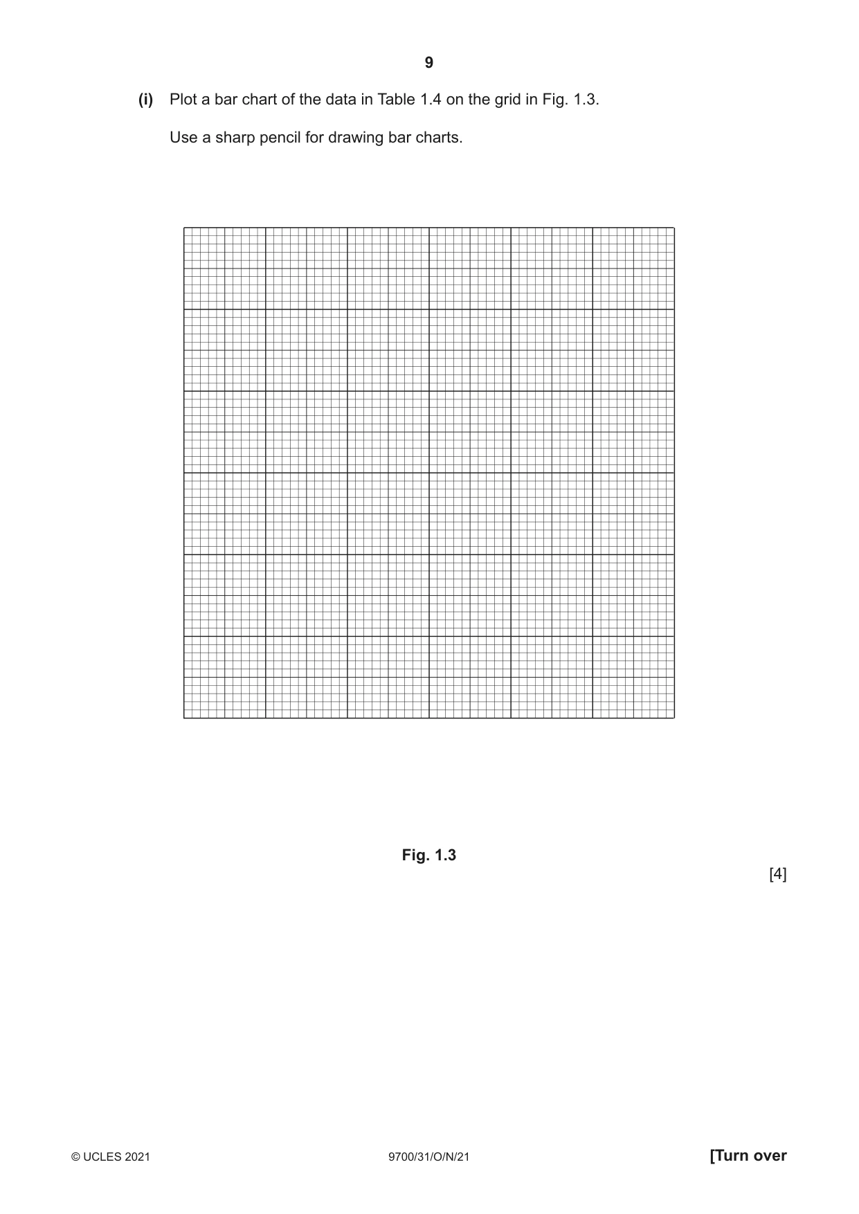 Cambridge A Level Biology 9700 2021 Oct/Nov Paper 3 · Variant 1 question paper, page 9 of 16