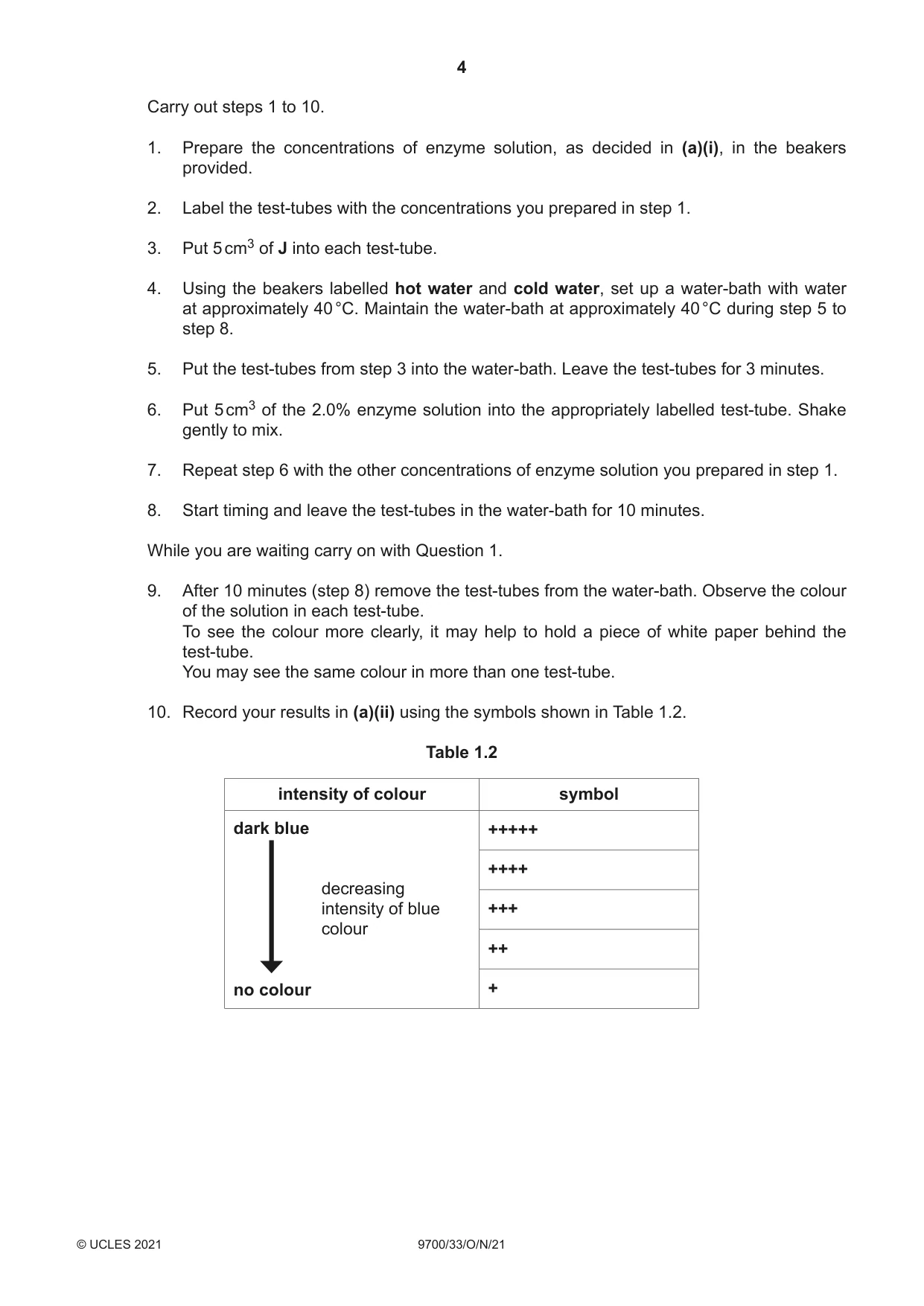 Cambridge A Level Biology 9700 2021 Oct/Nov Paper 3 · Variant 3 question paper, page 4 of 12