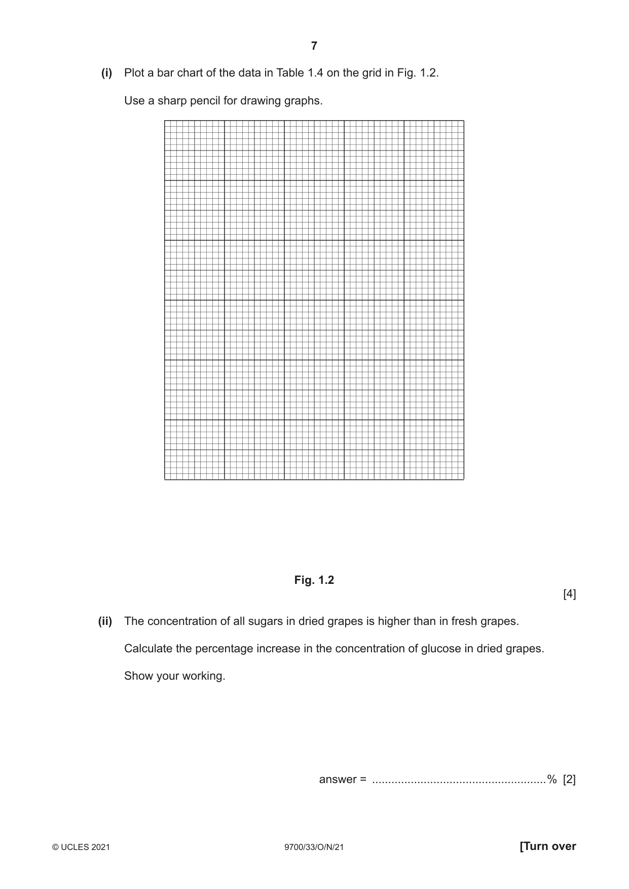 Cambridge A Level Biology 9700 2021 Oct/Nov Paper 3 · Variant 3 question paper, page 7 of 12
