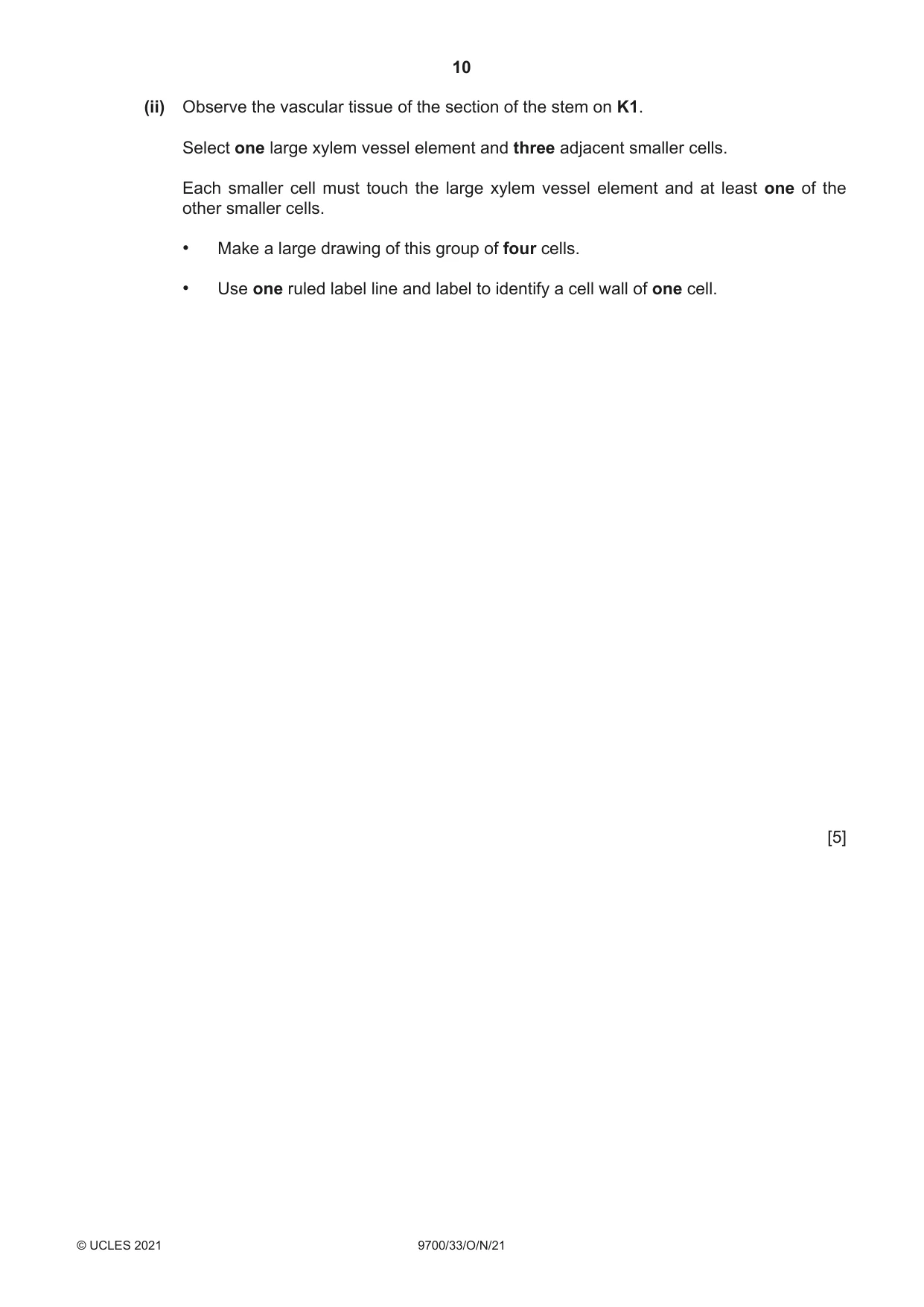 Cambridge A Level Biology 9700 2021 Oct/Nov Paper 3 · Variant 3 question paper, page 10 of 12