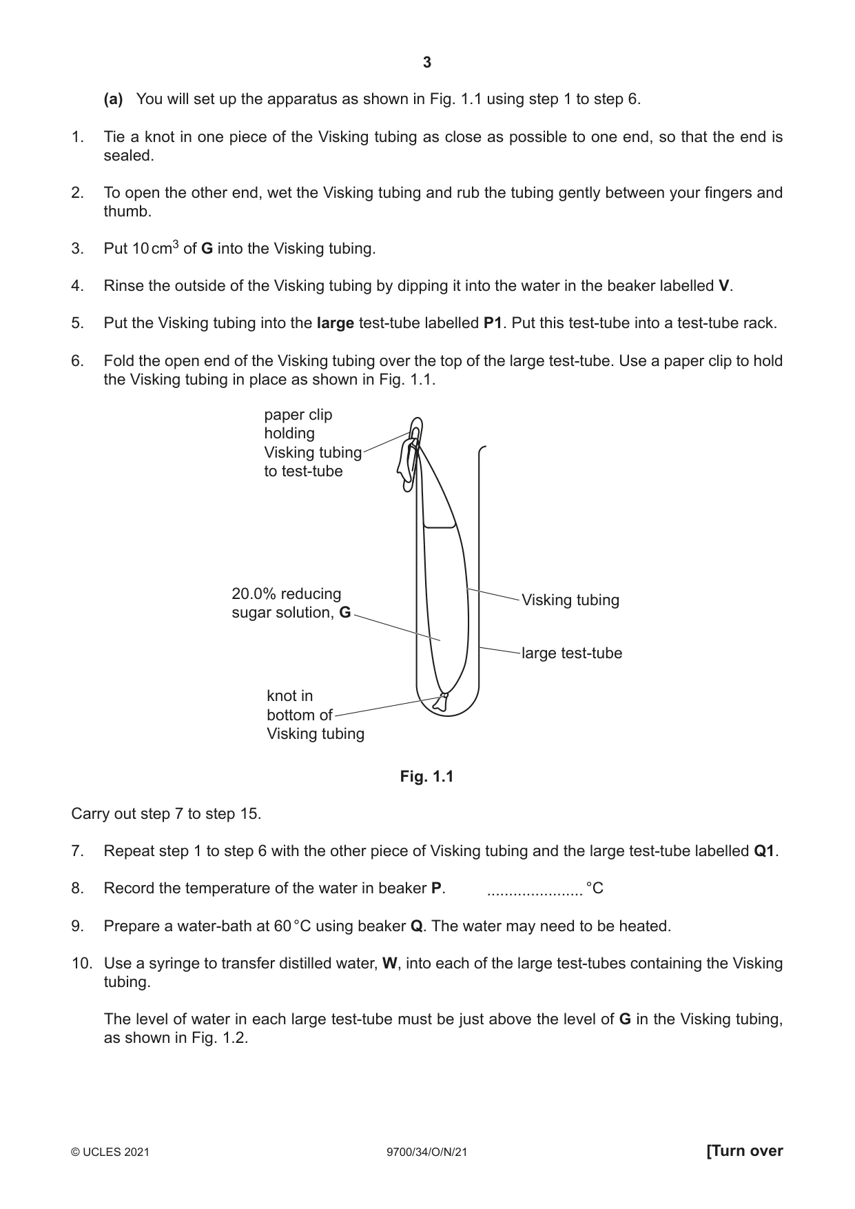 Cambridge A Level Biology 9700 2021 Oct/Nov Paper 3 · Variant 4 question paper, page 3 of 16