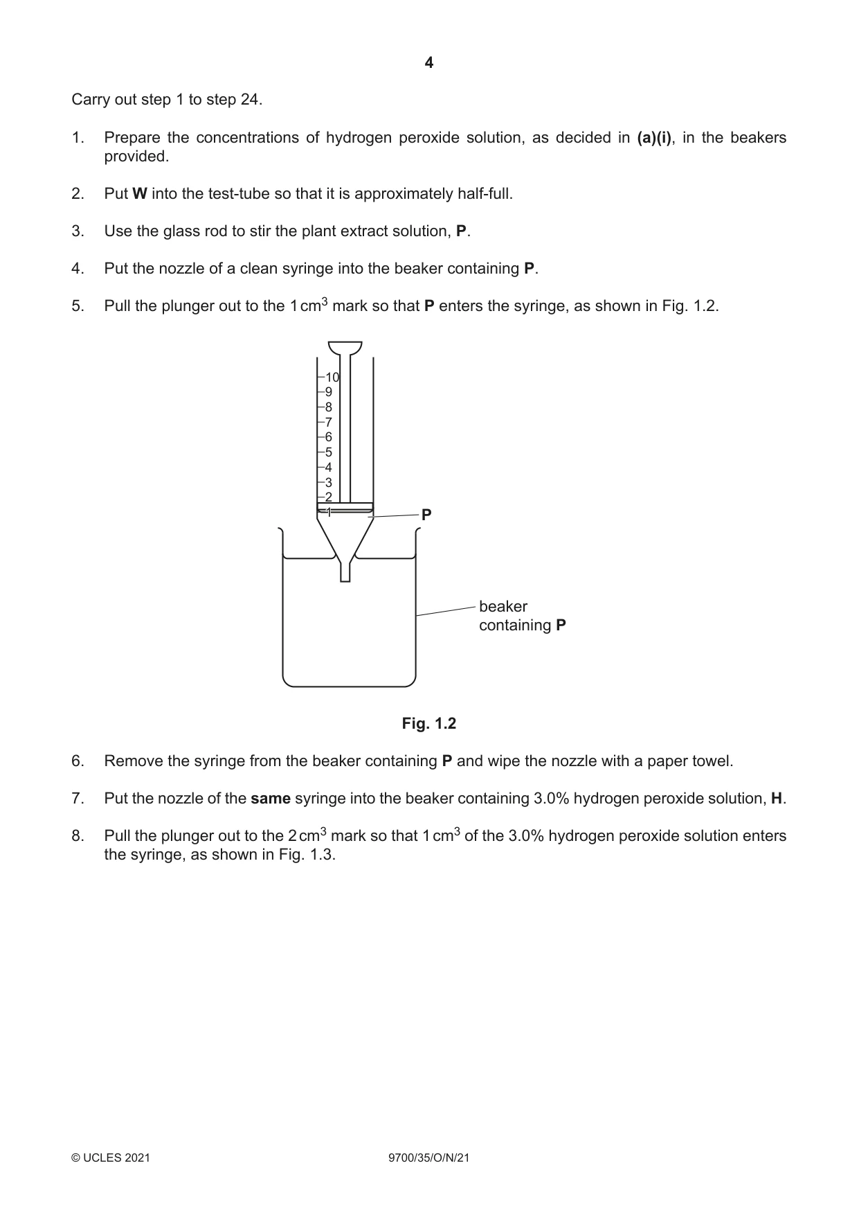 Cambridge A Level Biology 9700 2021 Oct/Nov Paper 3 · Variant 5 question paper, page 4 of 16