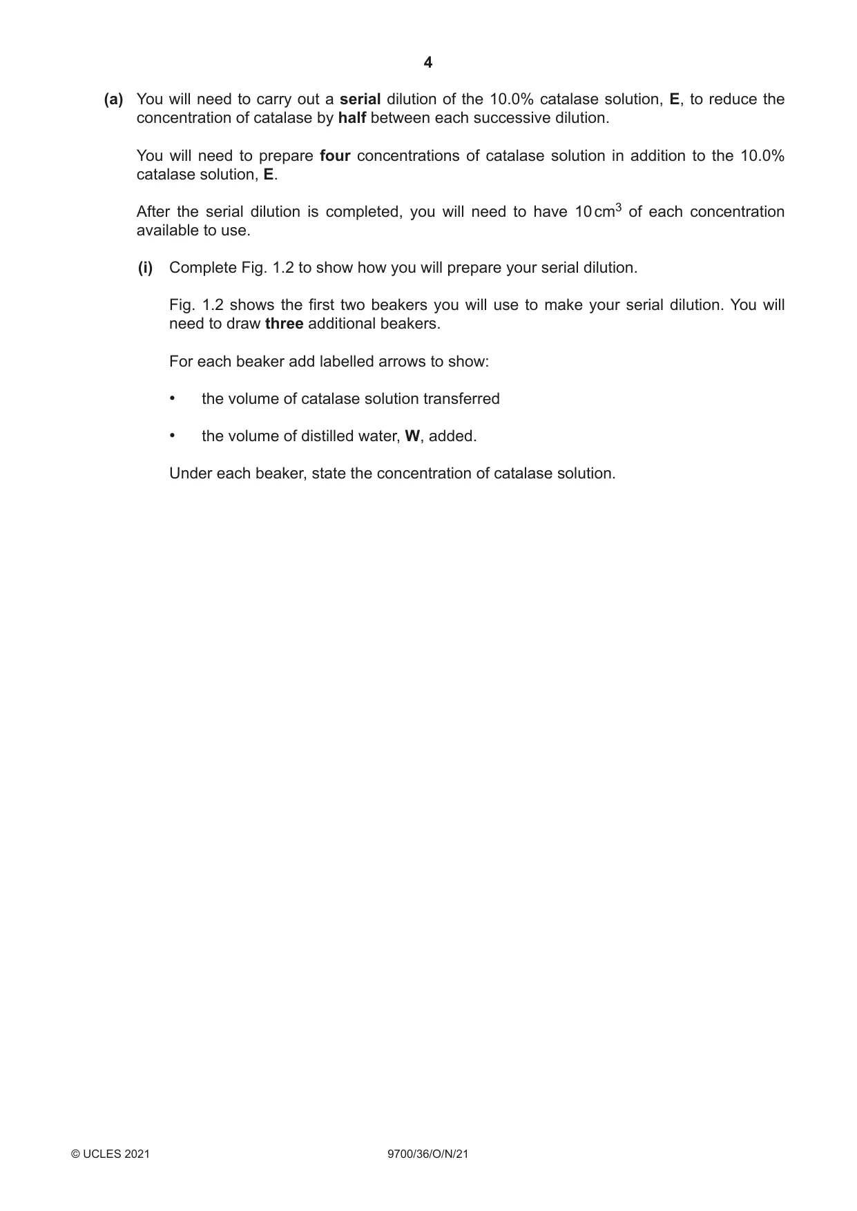 Cambridge A Level Biology 9700 2021 Oct/Nov Paper 3 · Variant 6 question paper, page 4 of 16