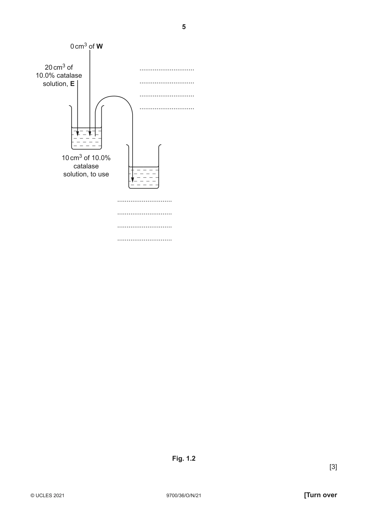 Cambridge A Level Biology 9700 2021 Oct/Nov Paper 3 · Variant 6 question paper, page 5 of 16