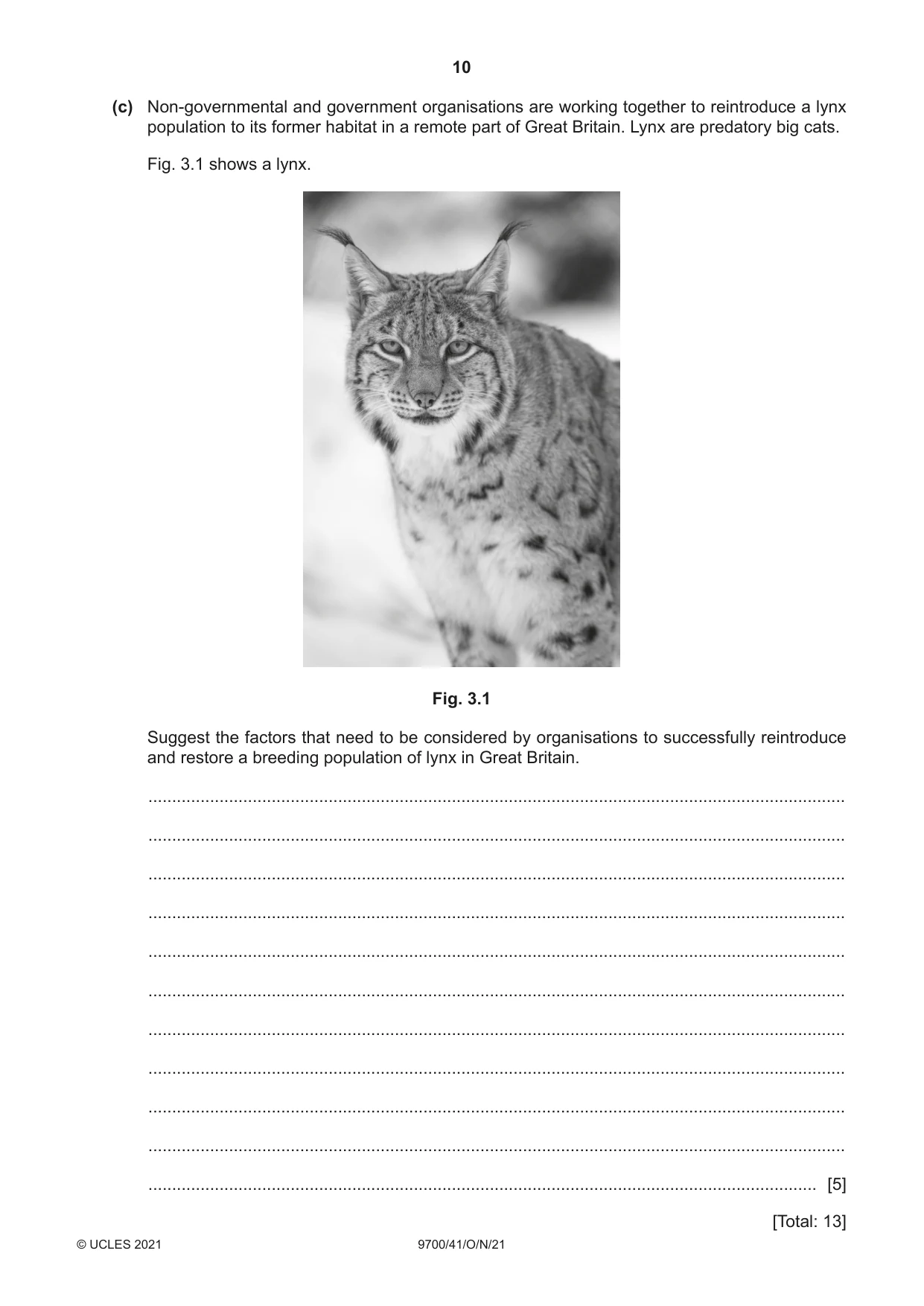 Cambridge A Level Biology 9700 2021 Oct/Nov Paper 4 · Variant 1 question paper, page 10 of 24