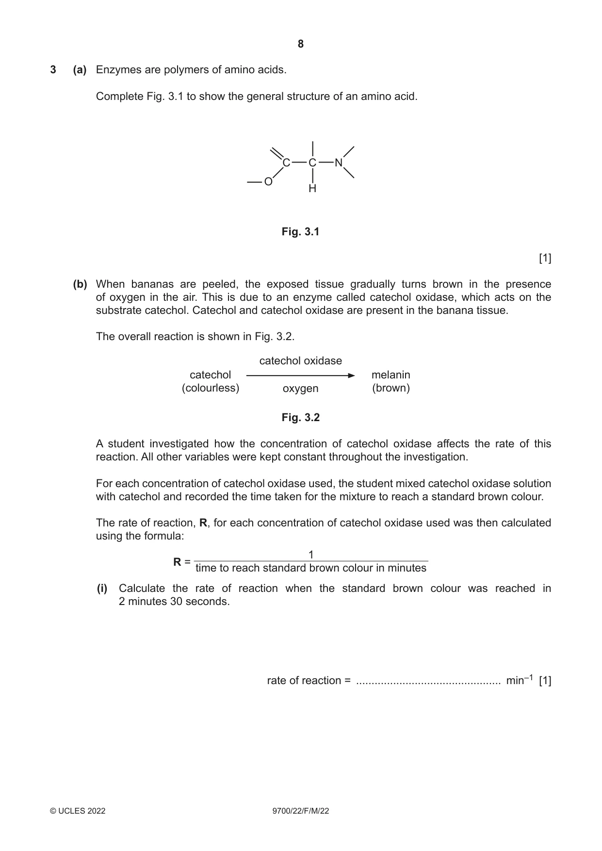 Cambridge A Level Biology 9700 2022 Feb/March Paper 2 · Variant 2 question paper, page 8 of 20