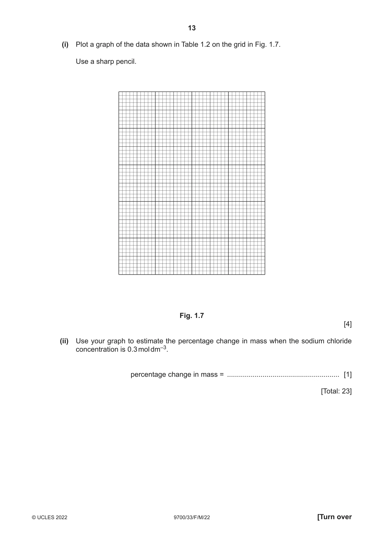 Cambridge A Level Biology 9700 2022 Feb/March Paper 3 · Variant 3 question paper, page 13 of 20