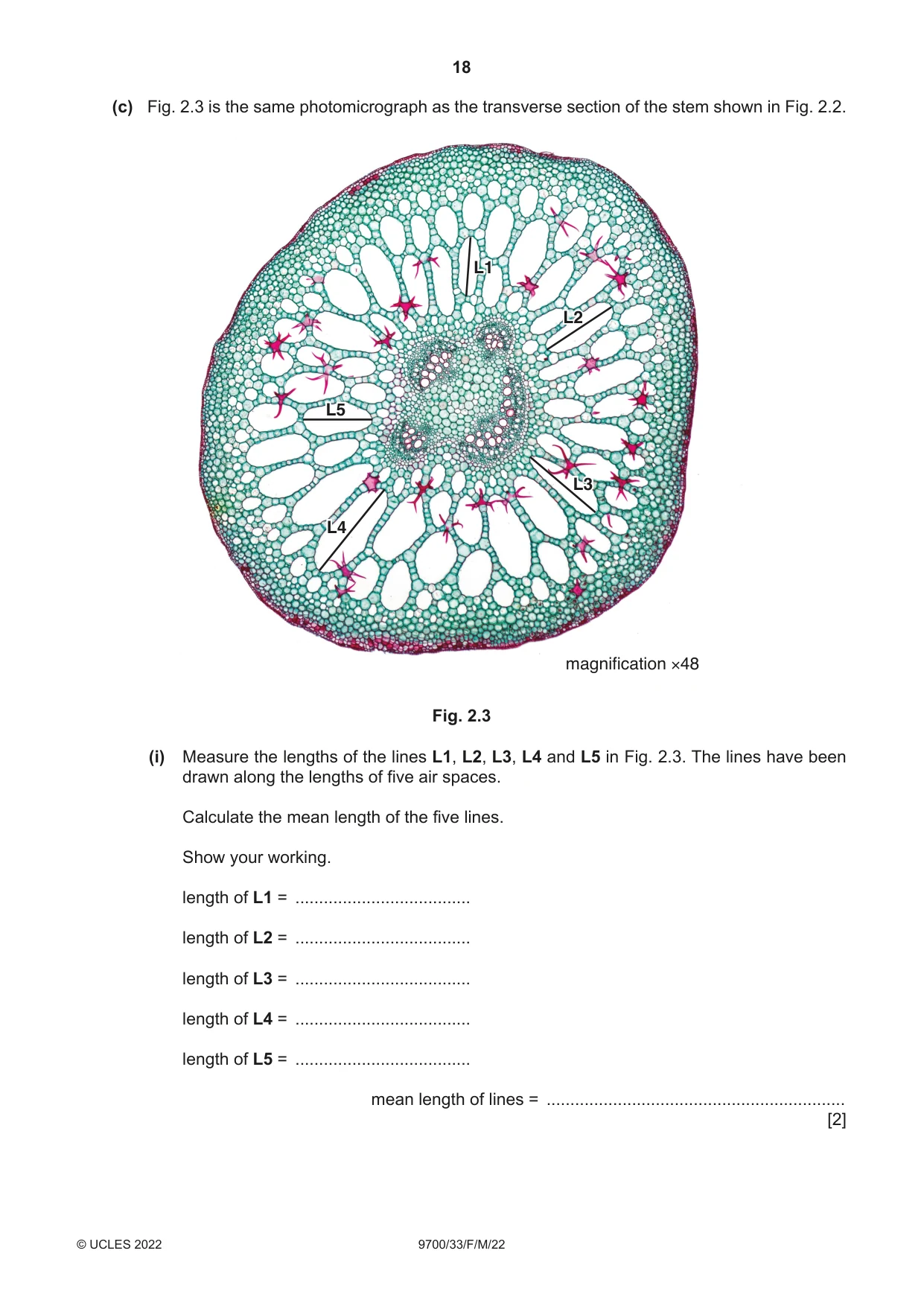 Cambridge A Level Biology 9700 2022 Feb/March Paper 3 · Variant 3 question paper, page 18 of 20