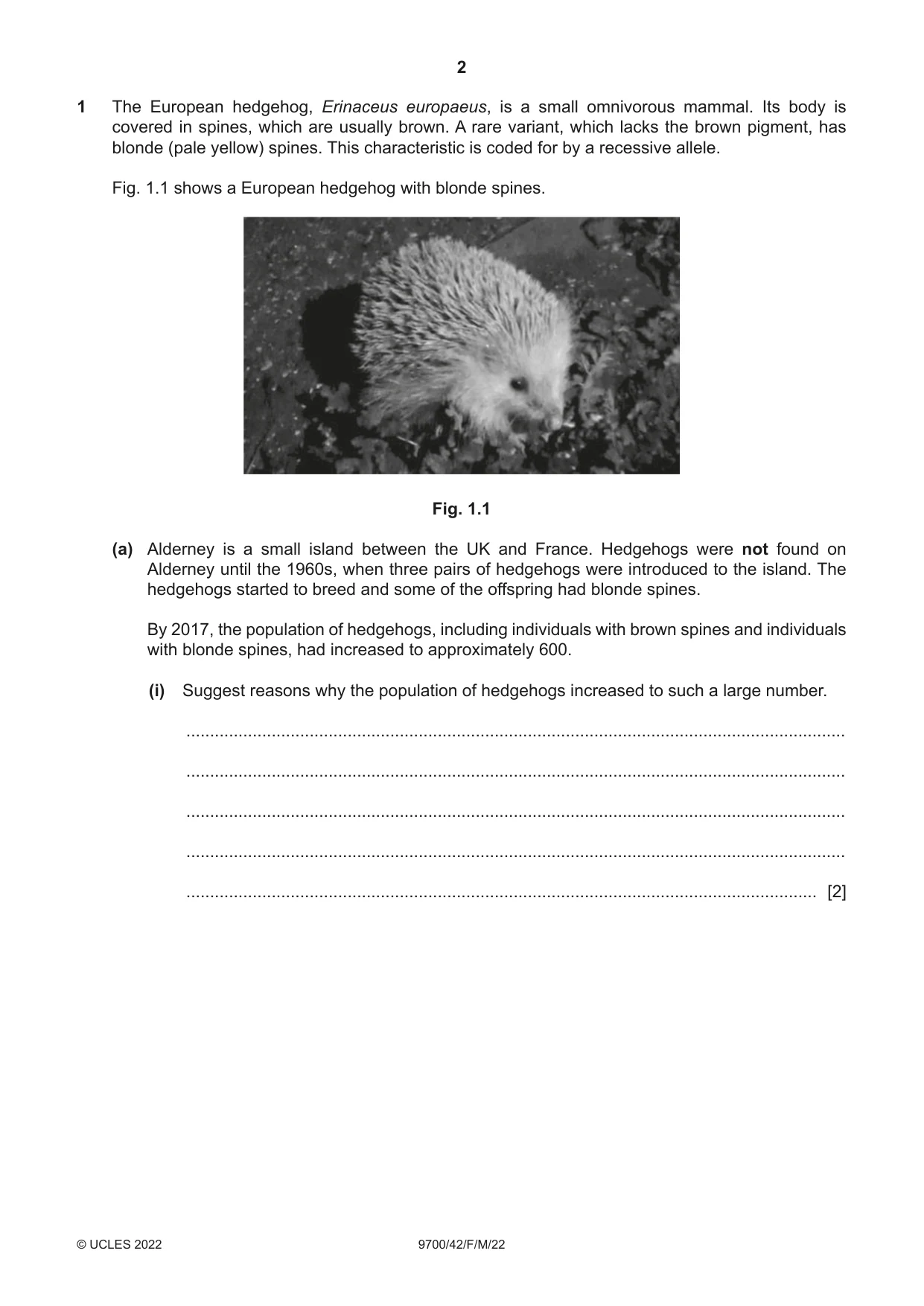 Cambridge A Level Biology 9700 2022 Feb/March Paper 4 · Variant 2 question paper, page 2 of 28