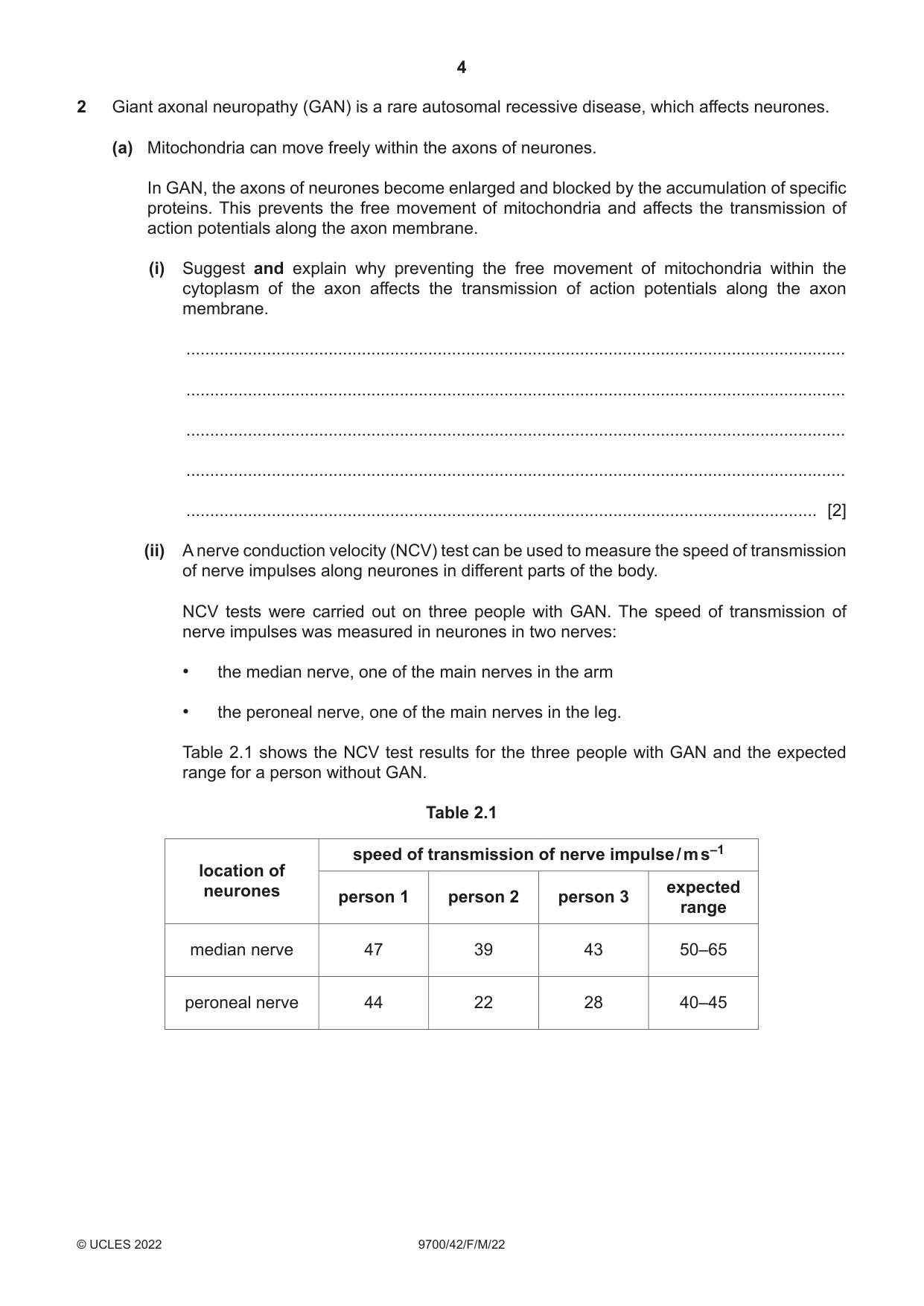 Cambridge A Level Biology 9700 2022 Feb/March Paper 4 · Variant 2 question paper, page 4 of 28