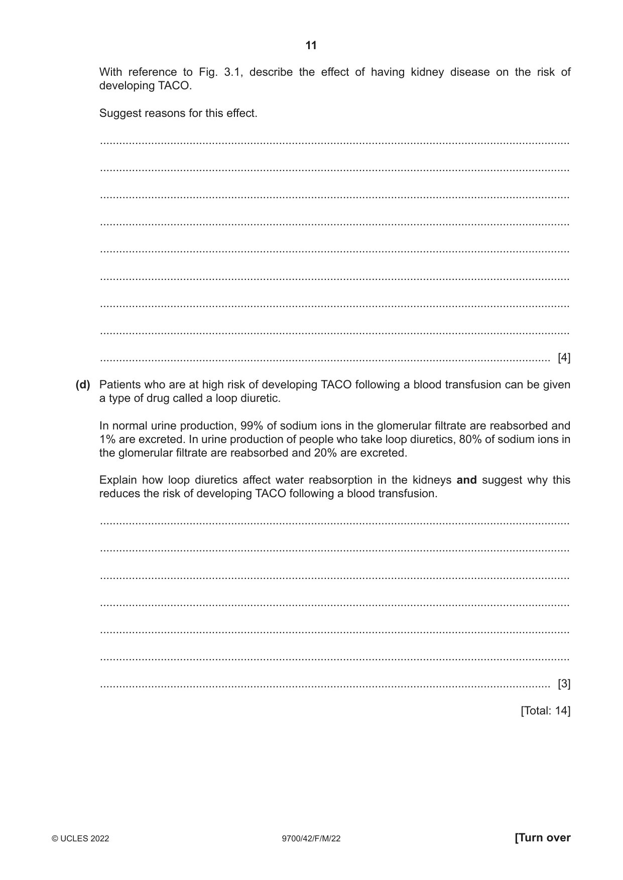 Cambridge A Level Biology 9700 2022 Feb/March Paper 4 · Variant 2 question paper, page 11 of 28