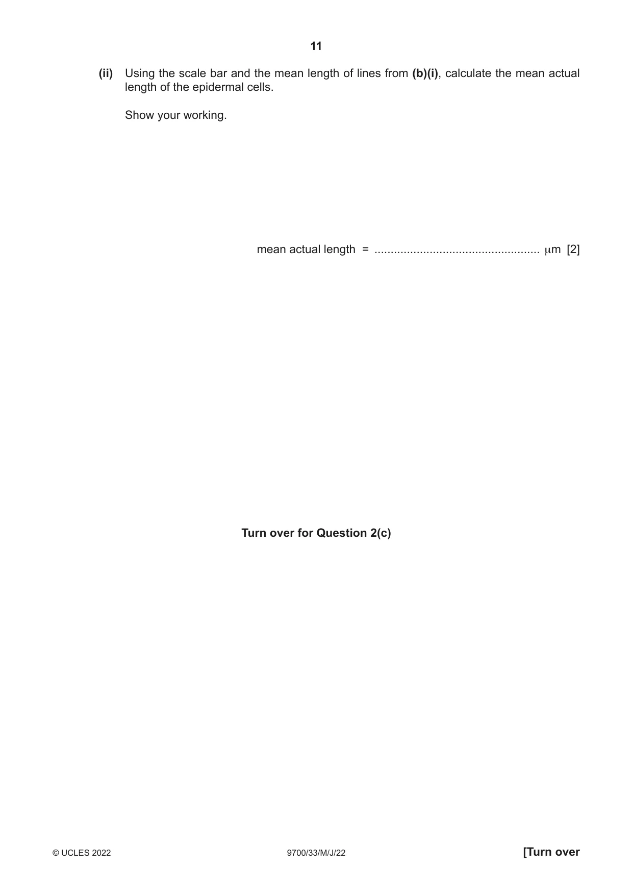 Cambridge A Level Biology 9700 2022 May/June Paper 3 · Variant 3 question paper, page 11 of 16