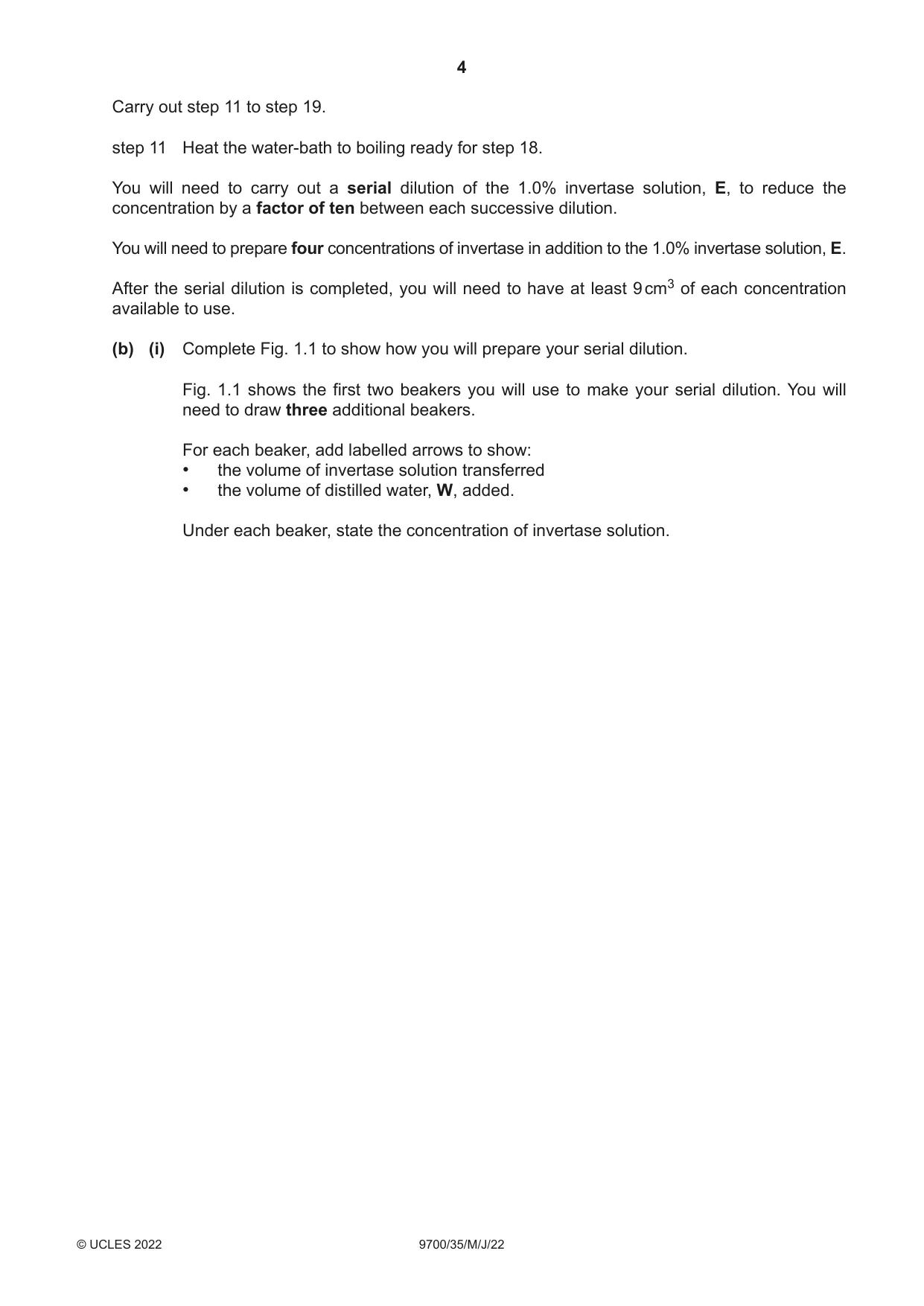 Cambridge A Level Biology 9700 2022 May/June Paper 3 · Variant 5 question paper, page 4 of 12