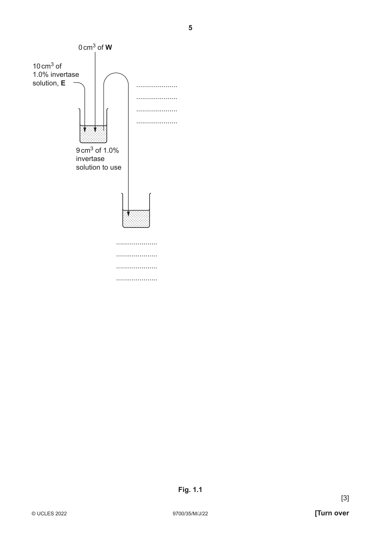 Cambridge A Level Biology 9700 2022 May/June Paper 3 · Variant 5 question paper, page 5 of 12