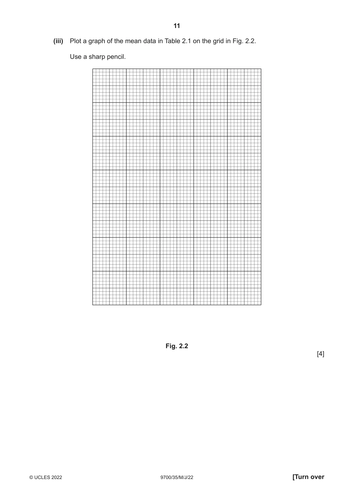 Cambridge A Level Biology 9700 2022 May/June Paper 3 · Variant 5 question paper, page 11 of 12