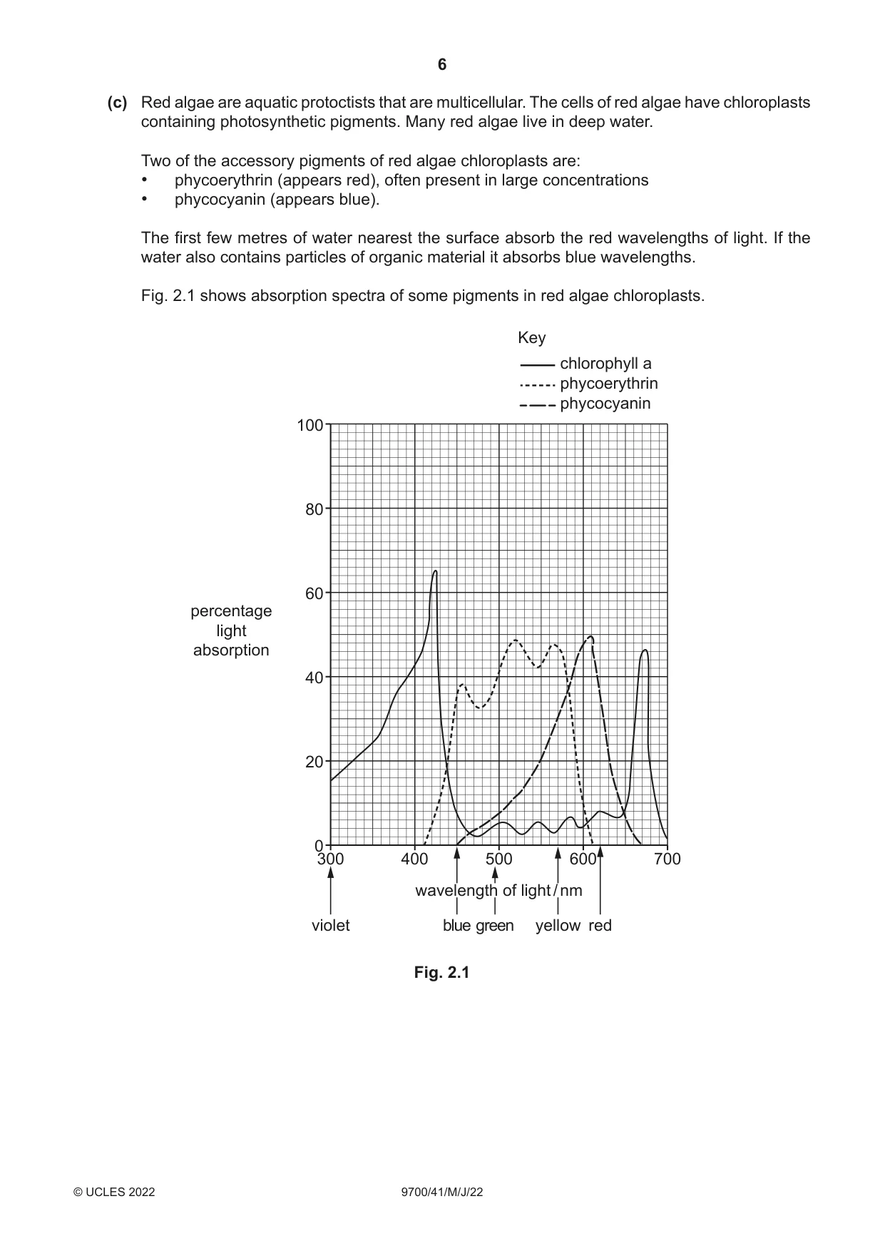 Cambridge A Level Biology 9700 2022 May/June Paper 4 · Variant 1 question paper, page 6 of 24