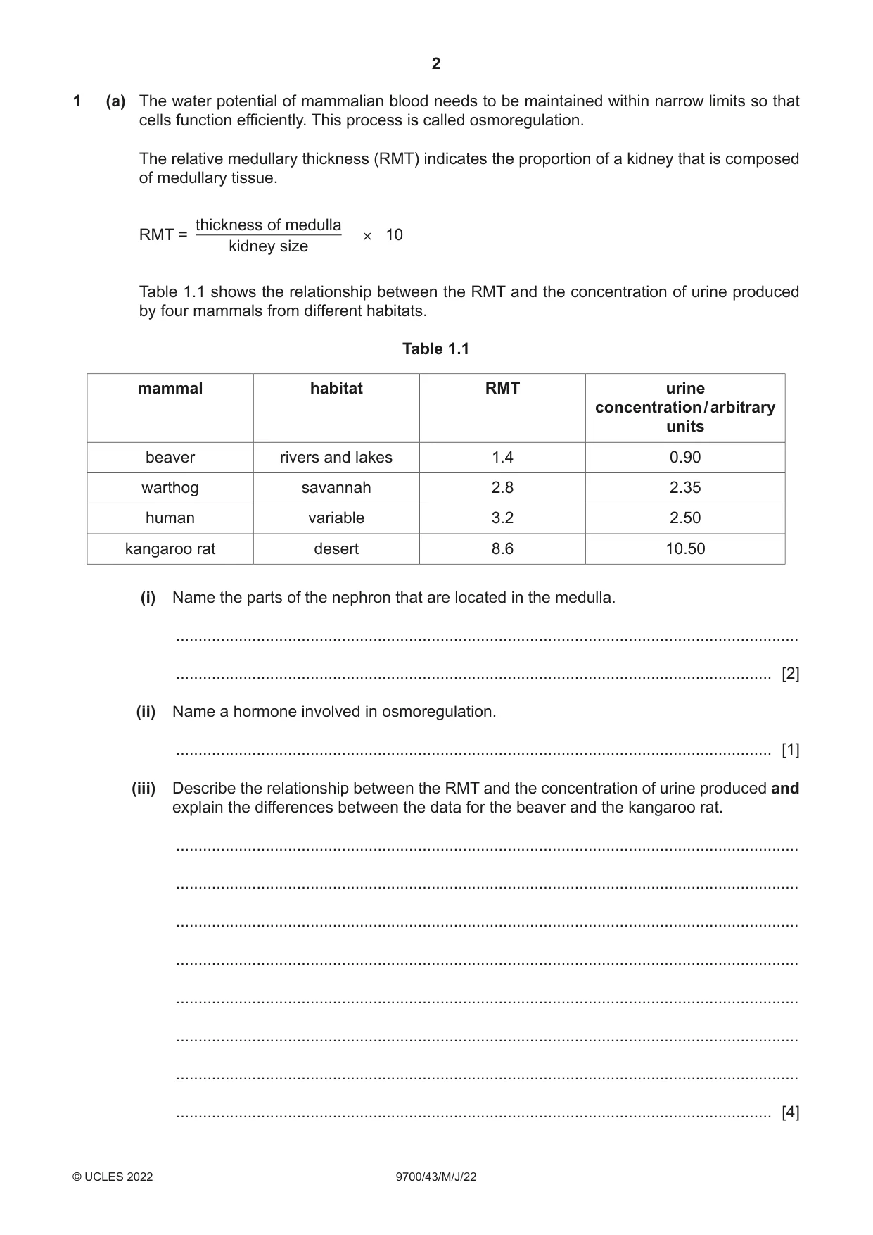 Cambridge A Level Biology 9700 2022 May/June Paper 4 · Variant 3 question paper, page 2 of 24