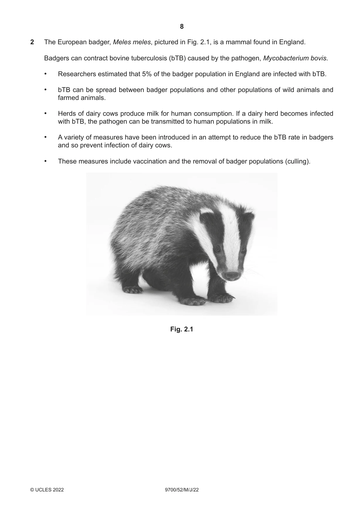 Cambridge A Level Biology 9700 2022 May/June Paper 5 · Variant 2 question paper, page 8 of 16