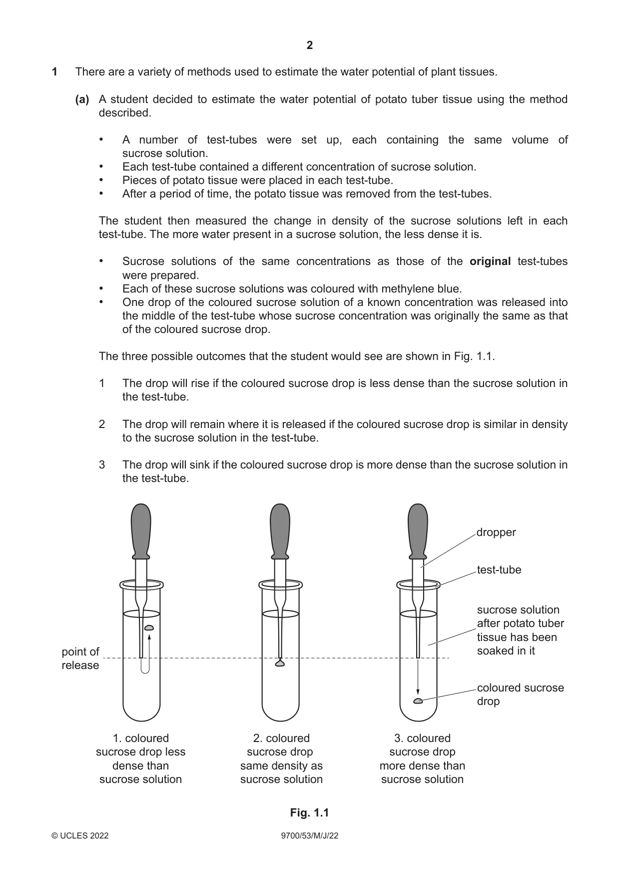 Cambridge A Level Biology 9700 2022 May/June Paper 5 · Variant 3 question paper, page 2 of 12