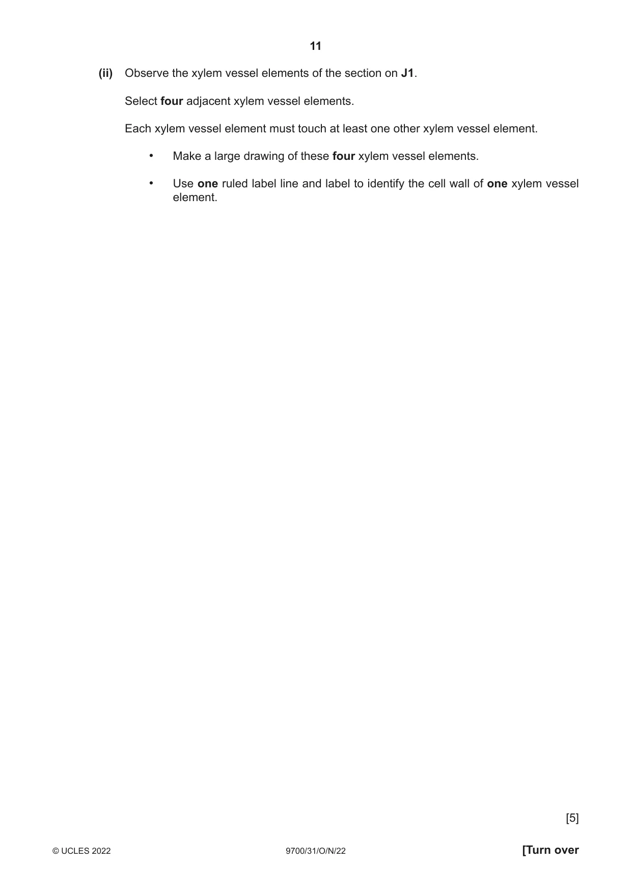 Cambridge A Level Biology 9700 2022 Oct/Nov Paper 3 · Variant 1 question paper, page 11 of 16