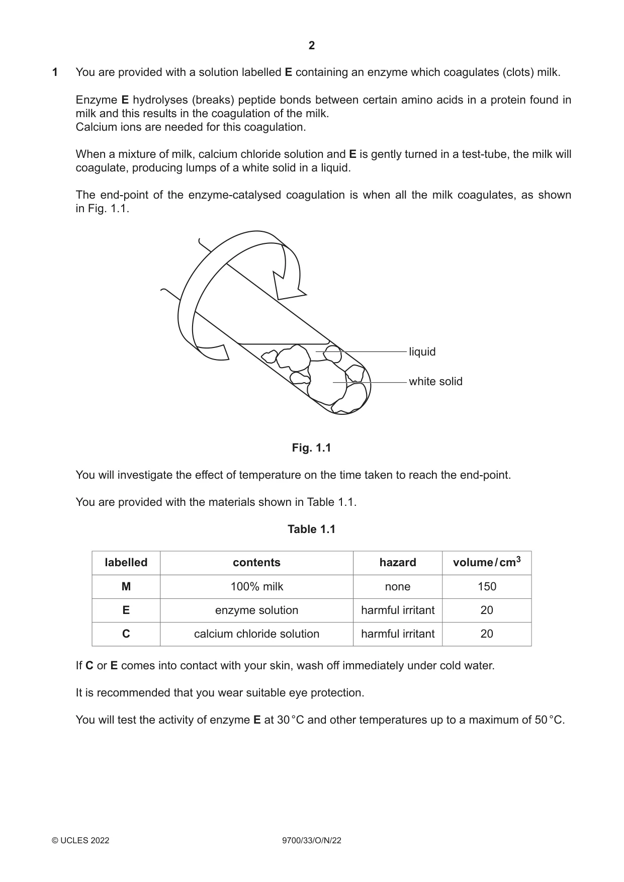 Cambridge A Level Biology 9700 2022 Oct/Nov Paper 3 · Variant 3 question paper, page 2 of 16