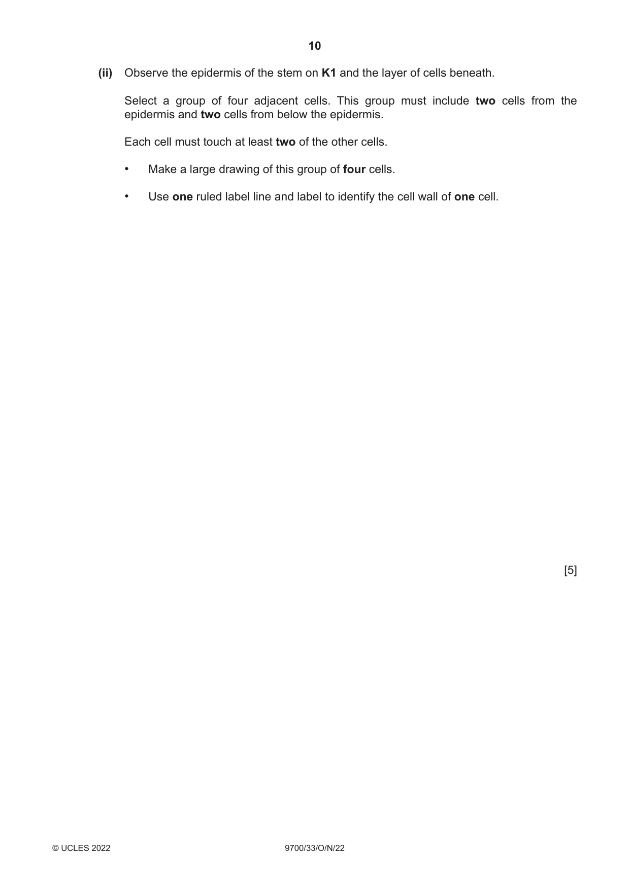 Cambridge A Level Biology 9700 2022 Oct/Nov Paper 3 · Variant 3 question paper, page 10 of 16