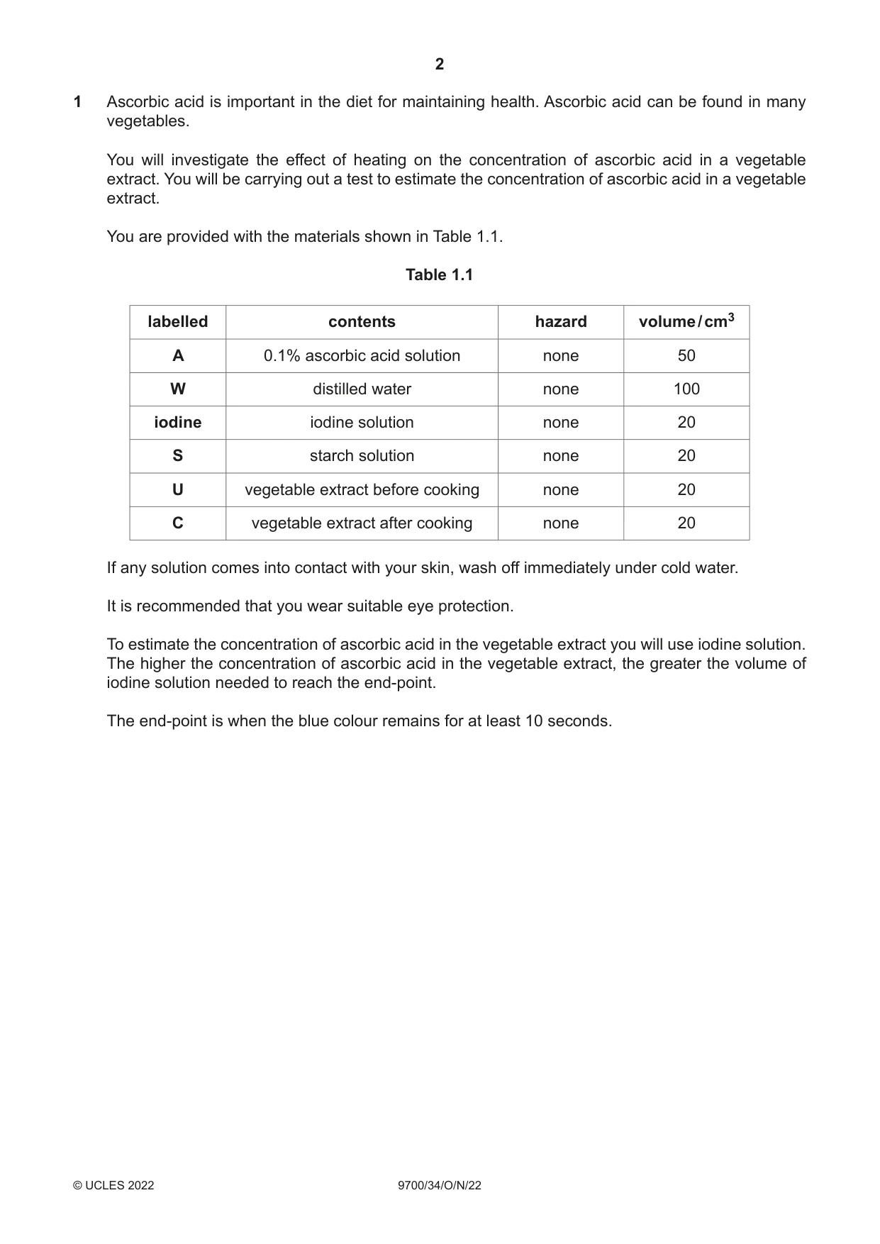 Cambridge A Level Biology 9700 2022 Oct/Nov Paper 3 · Variant 4 question paper, page 2 of 16