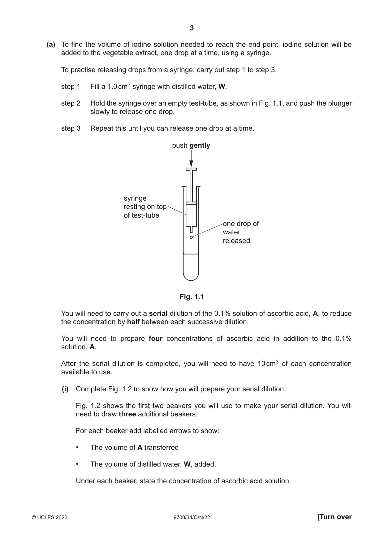 Cambridge A Level Biology 9700 2022 Oct/Nov Paper 3 · Variant 4 question paper, page 3 of 16