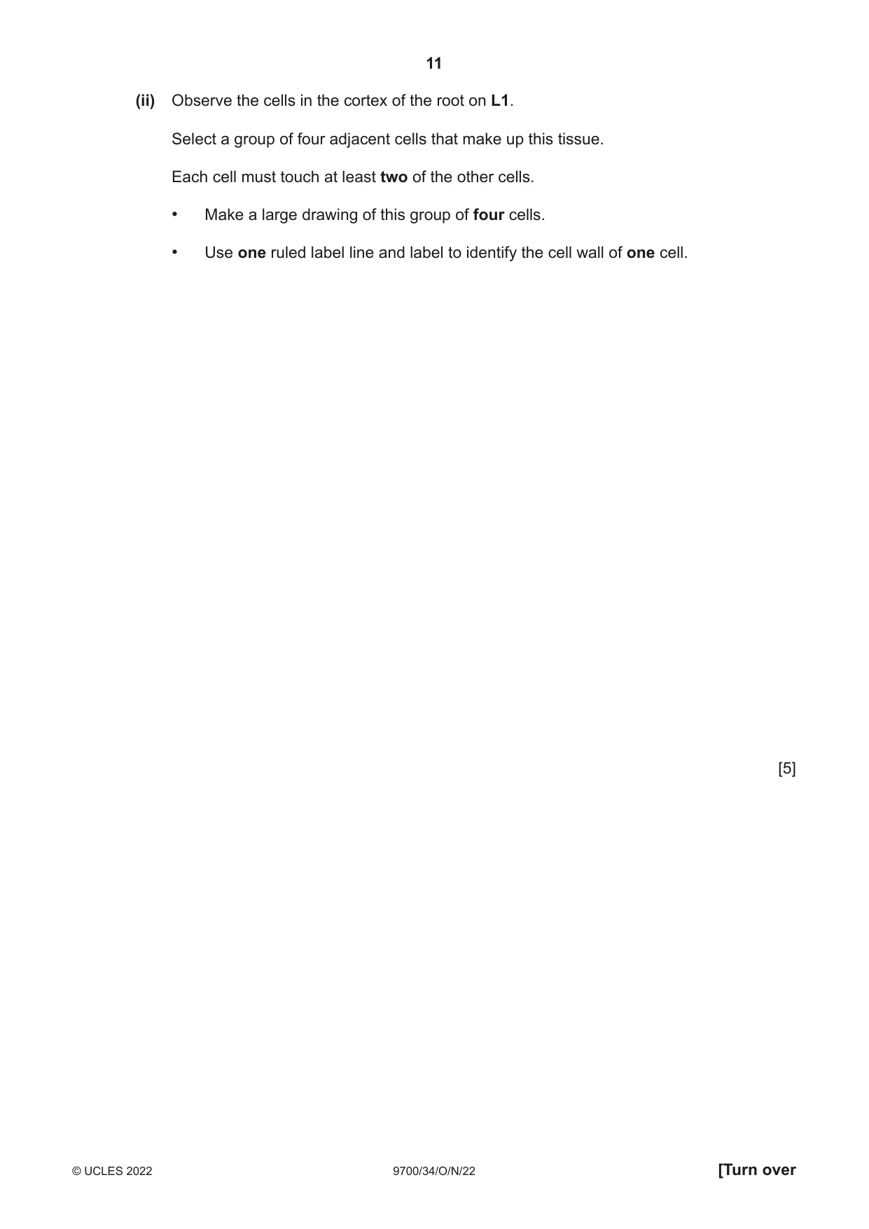 Cambridge A Level Biology 9700 2022 Oct/Nov Paper 3 · Variant 4 question paper, page 11 of 16
