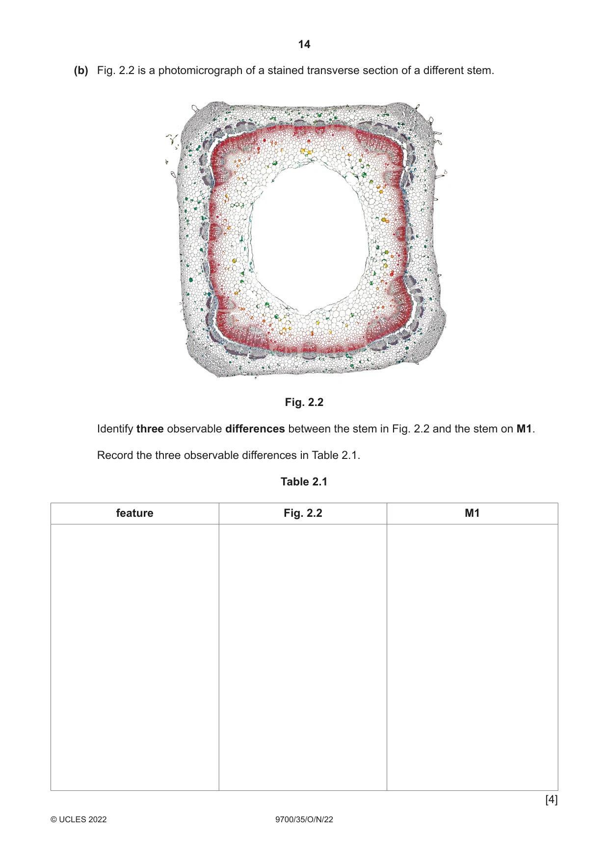 Cambridge A Level Biology 9700 2022 Oct/Nov Paper 3 · Variant 5 question paper, page 14 of 16