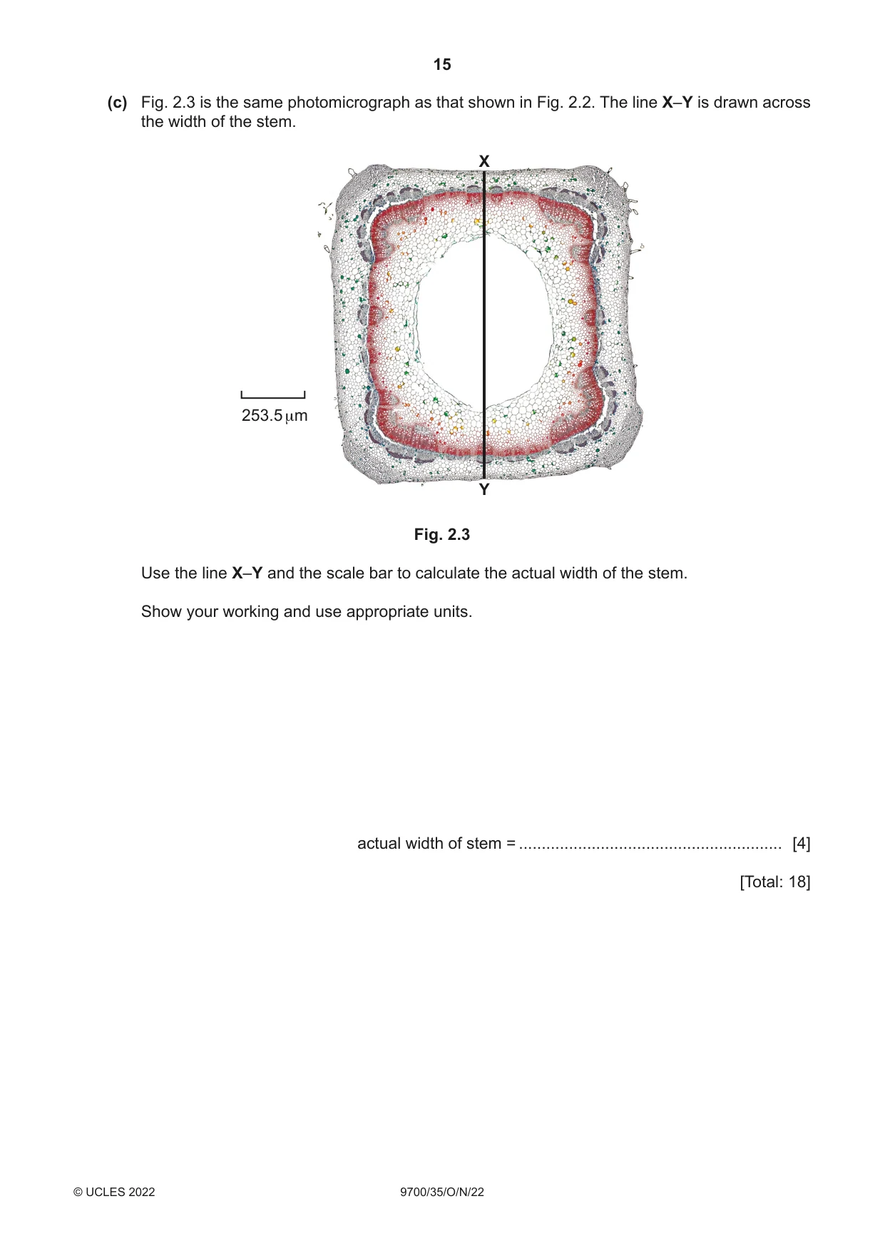 Cambridge A Level Biology 9700 2022 Oct/Nov Paper 3 · Variant 5 question paper, page 15 of 16