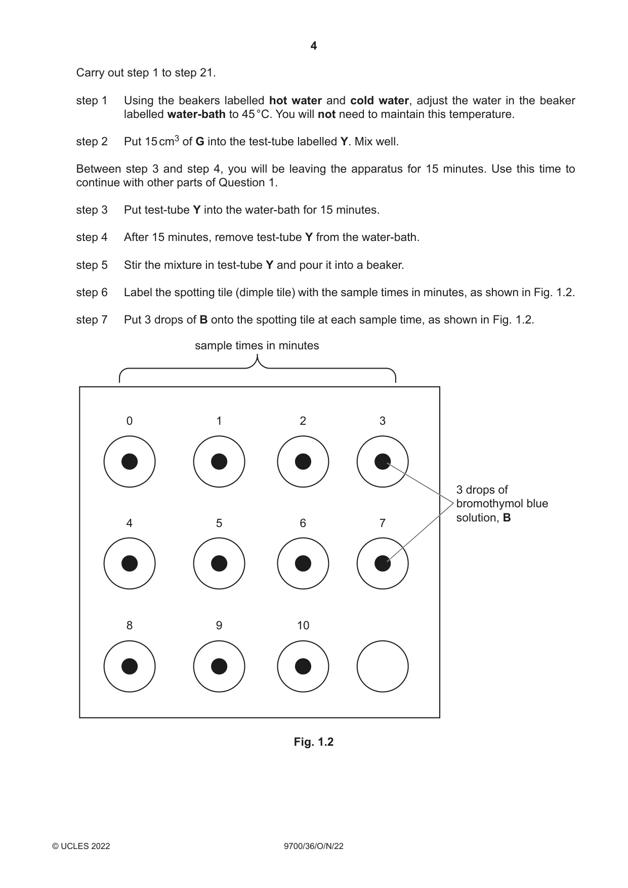 Cambridge A Level Biology 9700 2022 Oct/Nov Paper 3 · Variant 6 question paper, page 4 of 16