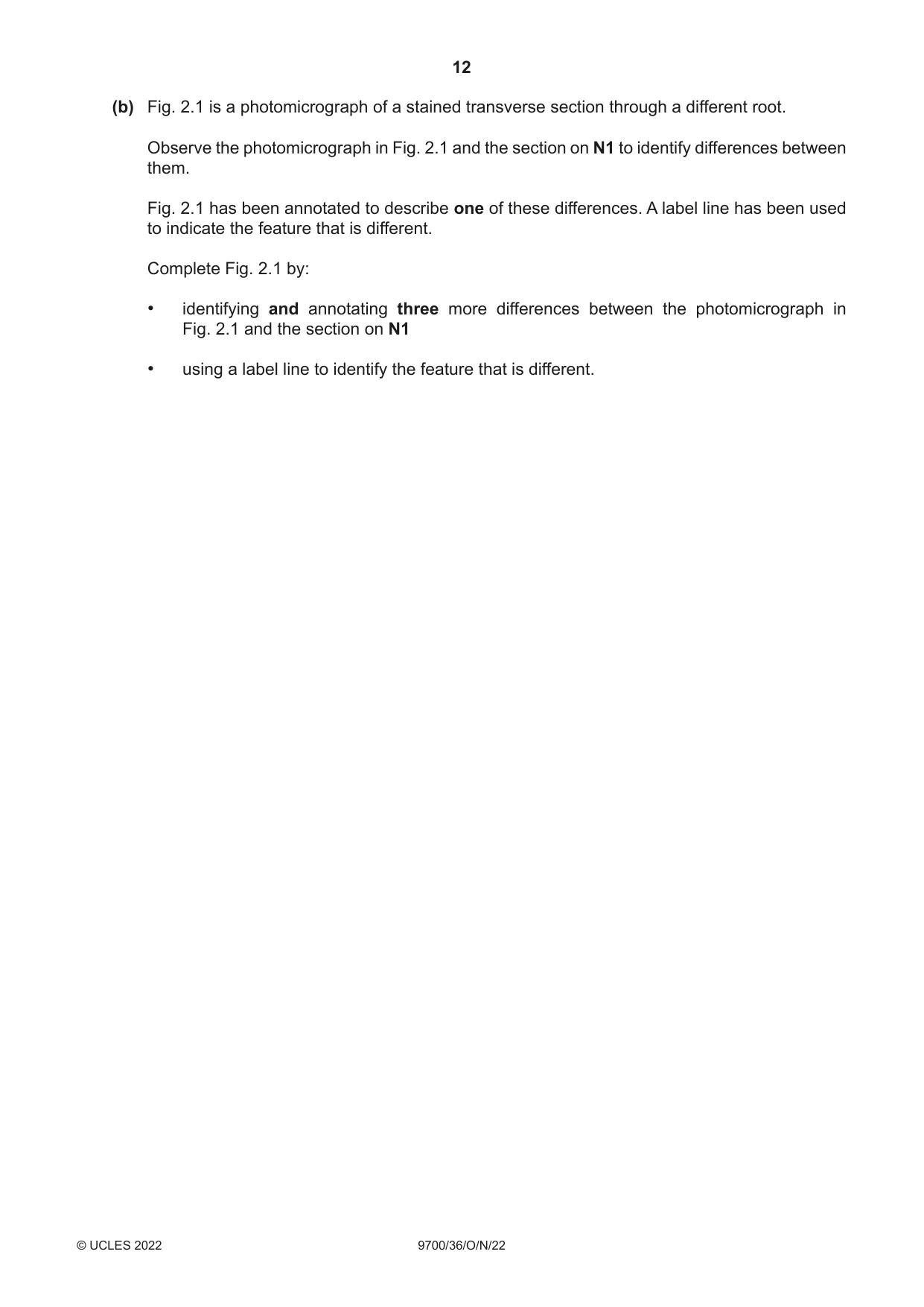 Cambridge A Level Biology 9700 2022 Oct/Nov Paper 3 · Variant 6 question paper, page 12 of 16