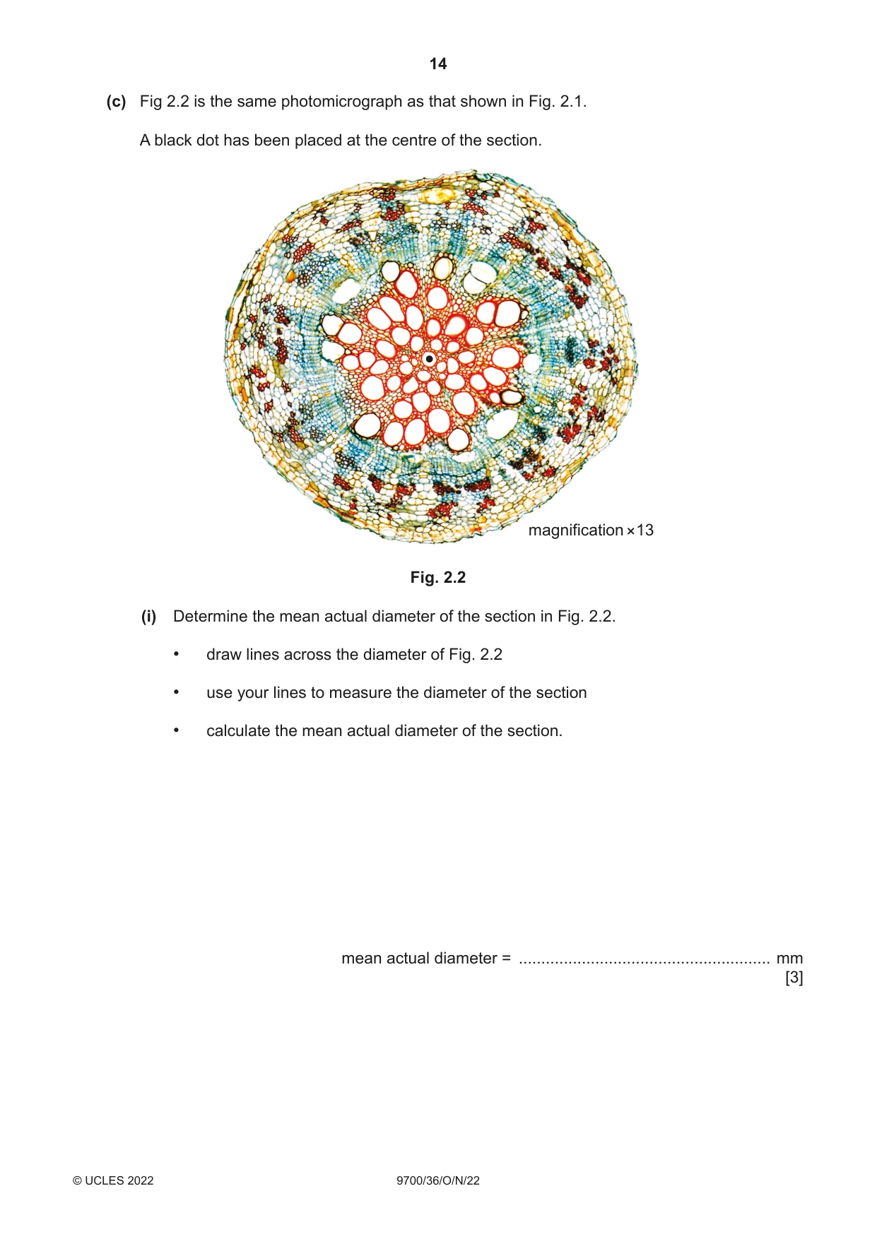 Cambridge A Level Biology 9700 2022 Oct/Nov Paper 3 · Variant 6 question paper, page 14 of 16
