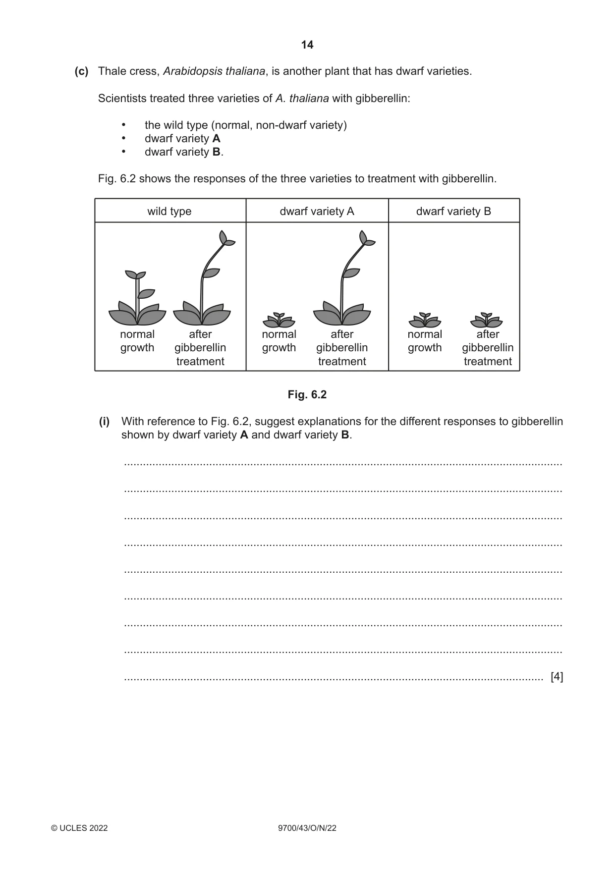 Cambridge A Level Biology 9700 2022 Oct/Nov Paper 4 · Variant 3 question paper, page 14 of 24