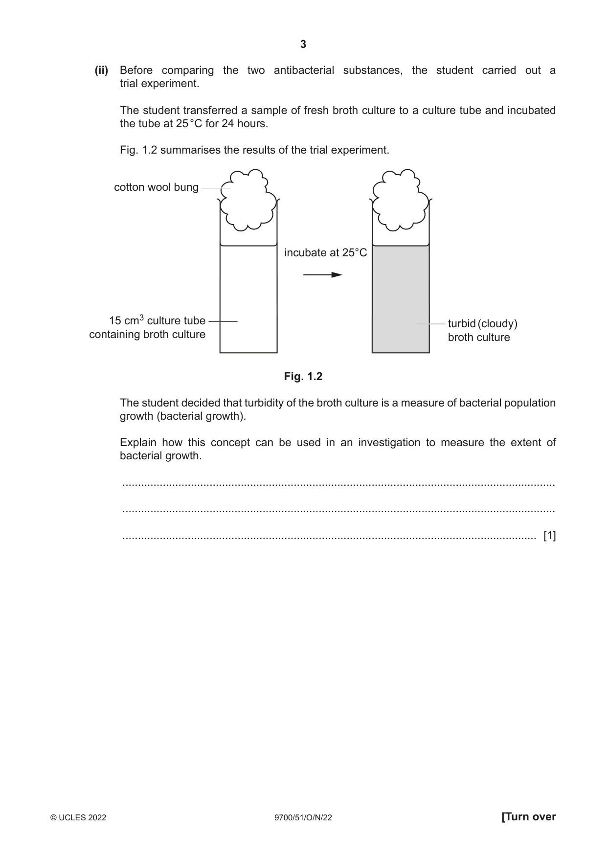 Cambridge A Level Biology 9700 2022 Oct/Nov Paper 5 · Variant 1 question paper, page 3 of 16
