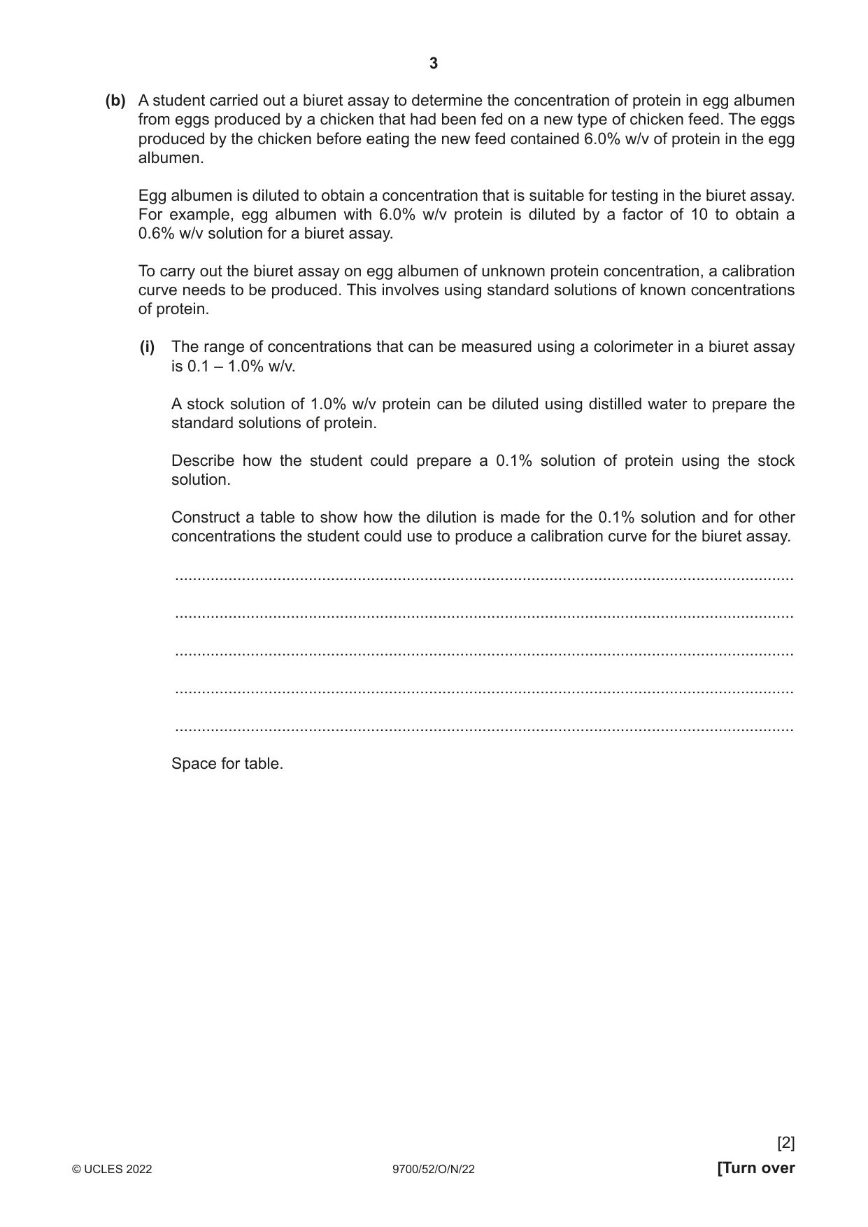 Cambridge A Level Biology 9700 2022 Oct/Nov Paper 5 · Variant 2 question paper, page 3 of 12